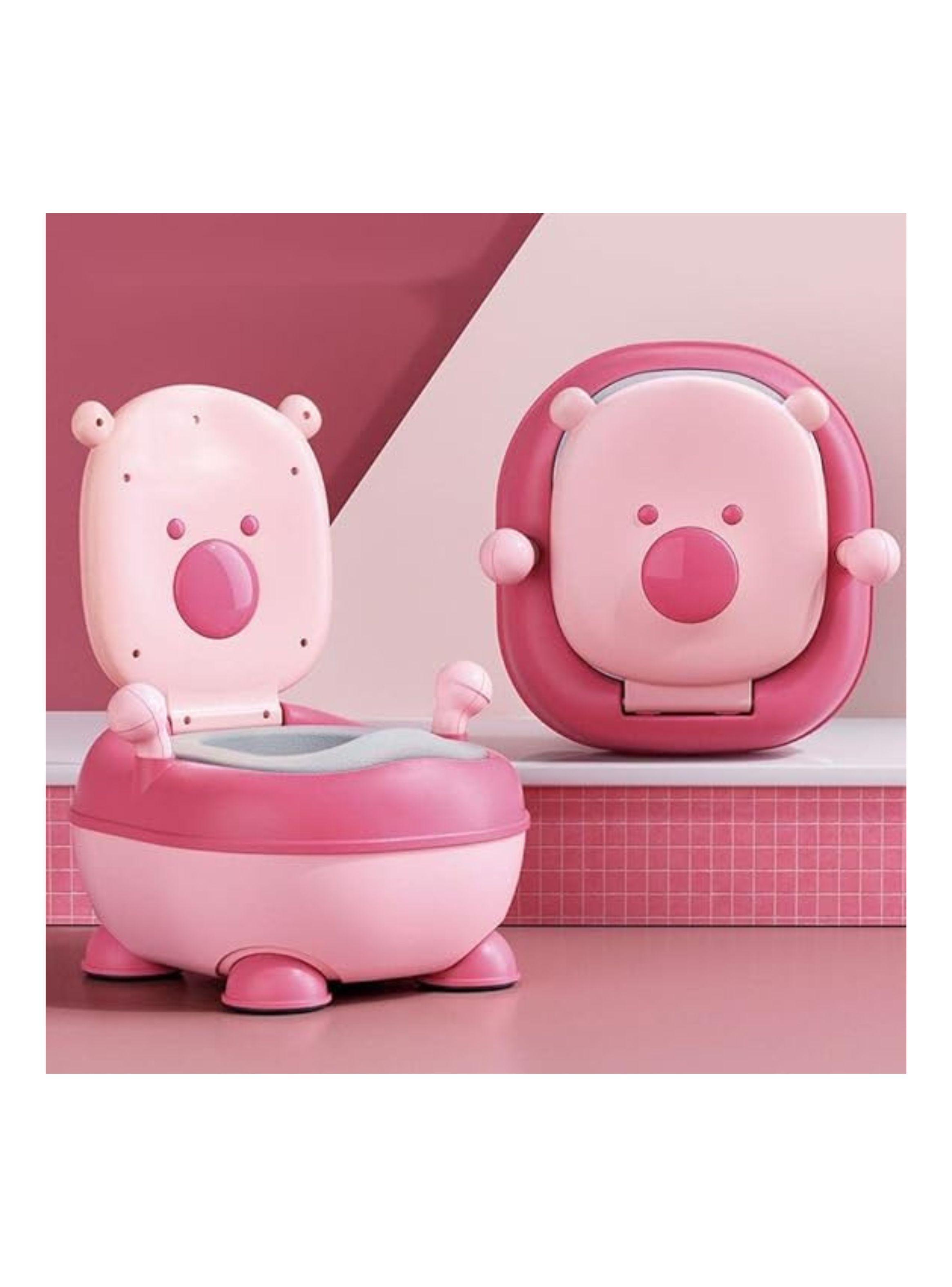 Pelela Bacinica Infantil Diseño Osito Asiento Acolchado -2