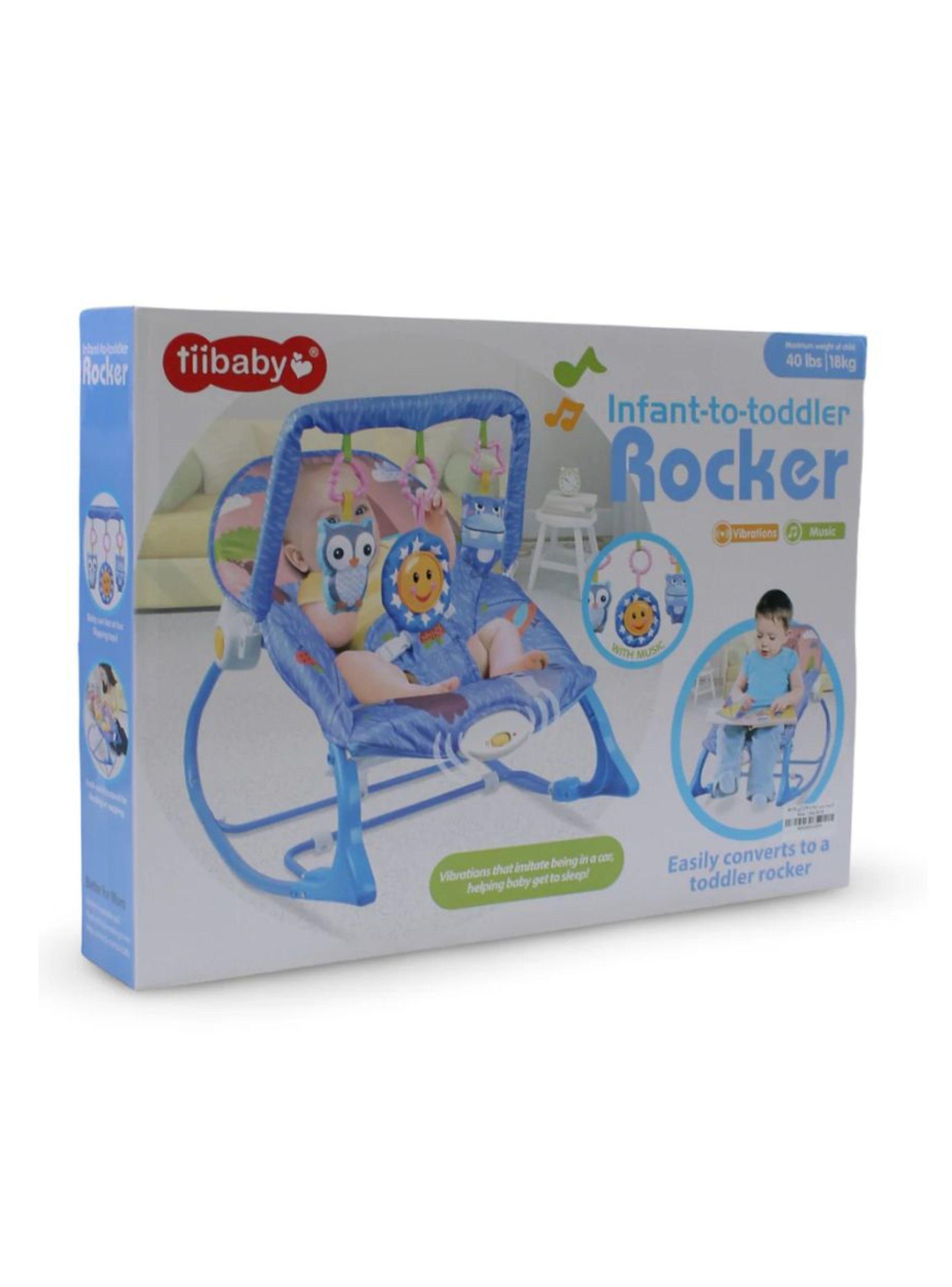 Silla Nido Mecedora para Bebés y Niños con Barra Juguetes Desmontable-4