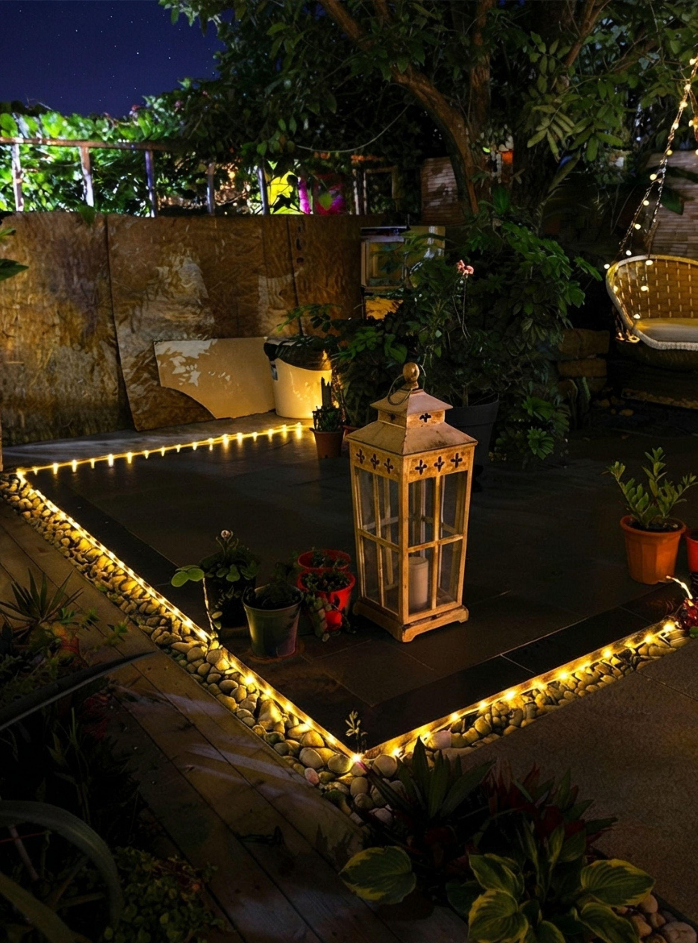 Manguera Luces Led Solar Exterior Jardin Decoracion Calido 10m-2