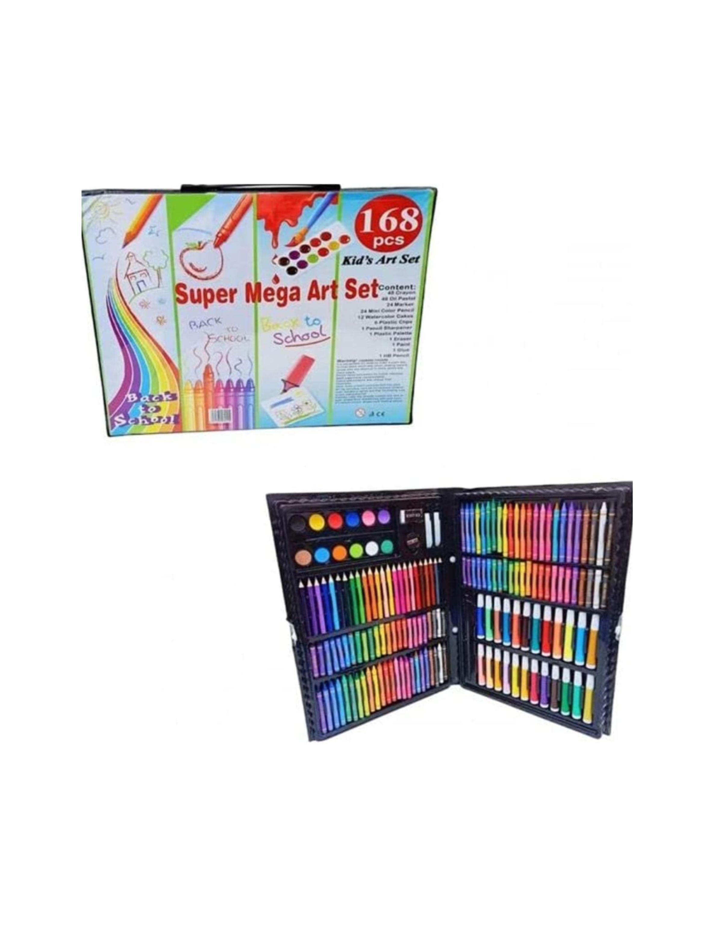 Set de arte para colorear pintar 168 piezas didactico niños-3