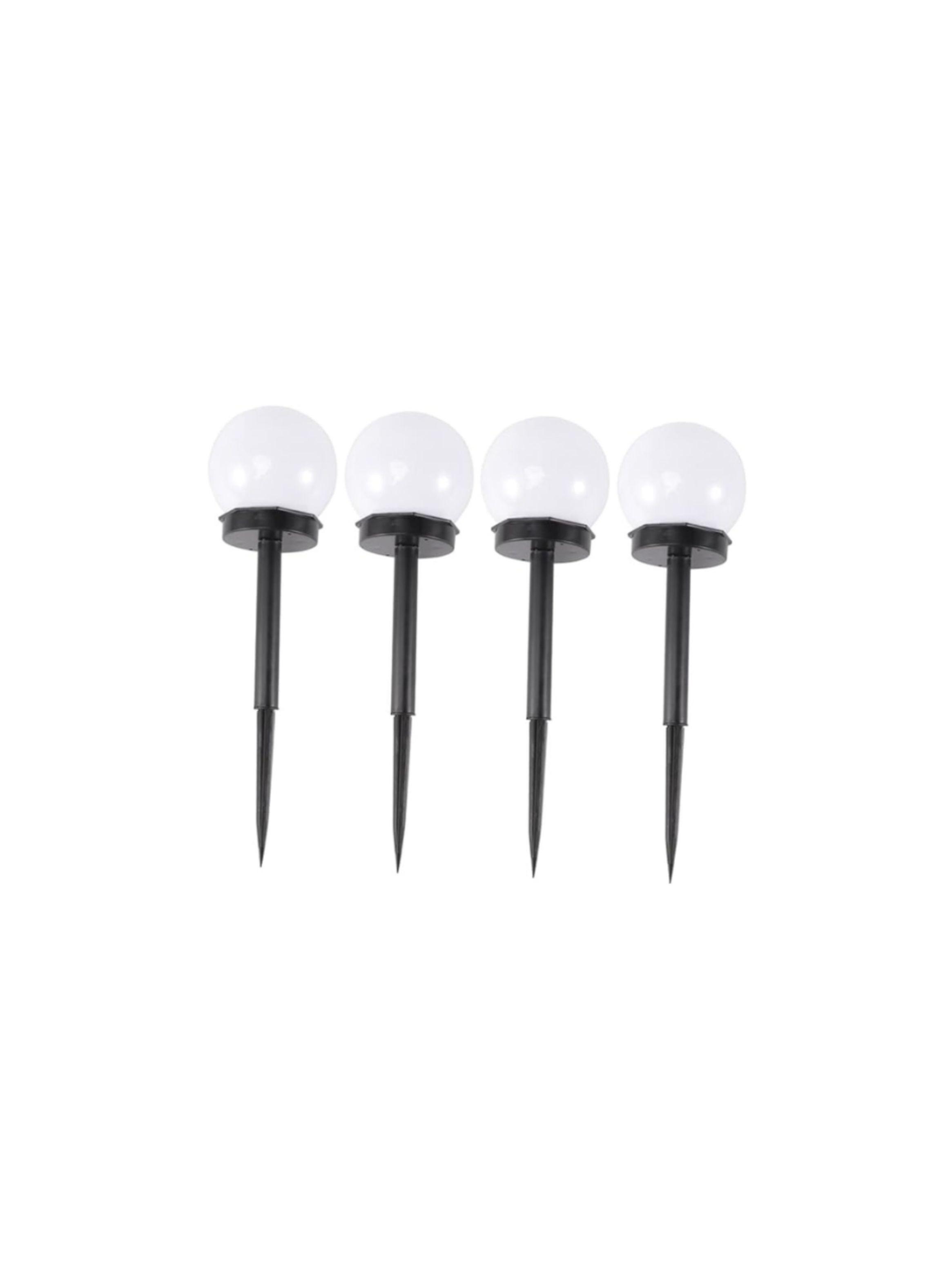Lampara estaca redonda para jardin globo exterior solar-1