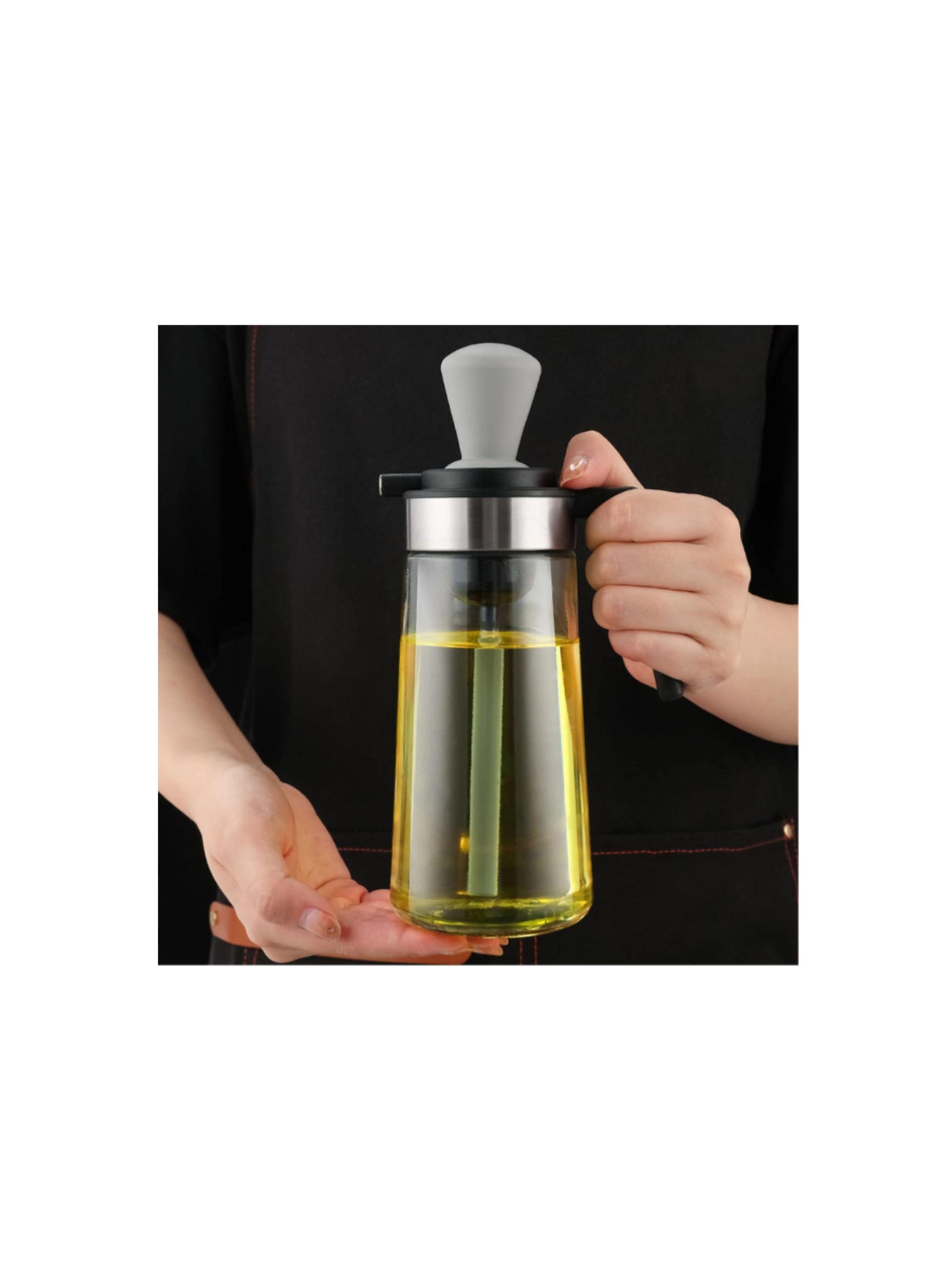 Dispensador de aceite con cepillo utensilio botella aceitera cocina-2