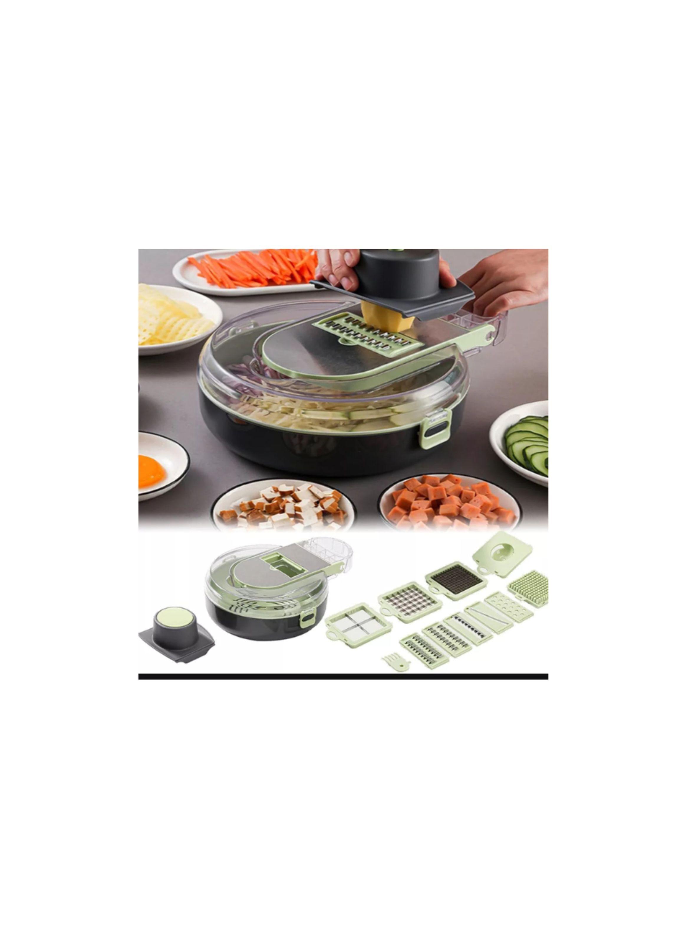Cortador De Verduras Multifuncional 9 En 1 Picadora rallador-3