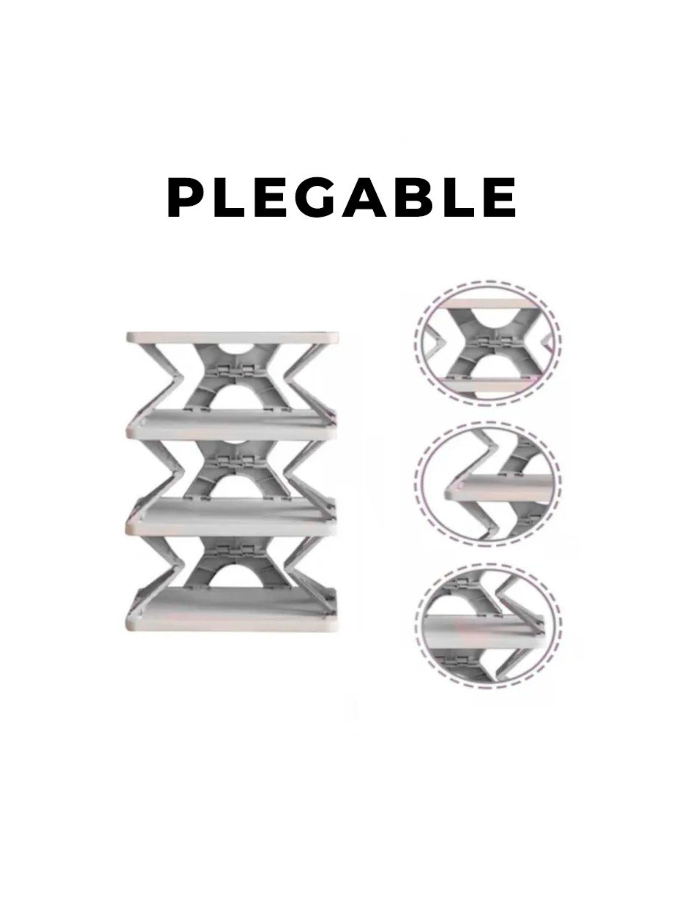 Estante Organizador de Zapatos Plegable De Múltiples Niveles-1