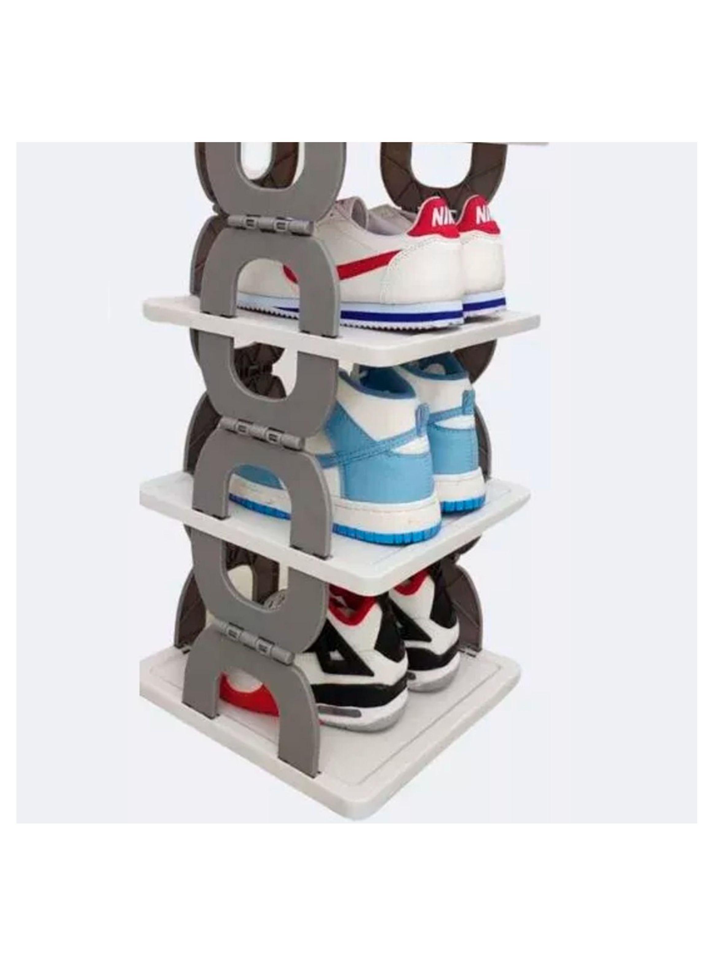 Estante Organizador de Zapatos Plegable De Múltiples Niveles-2
