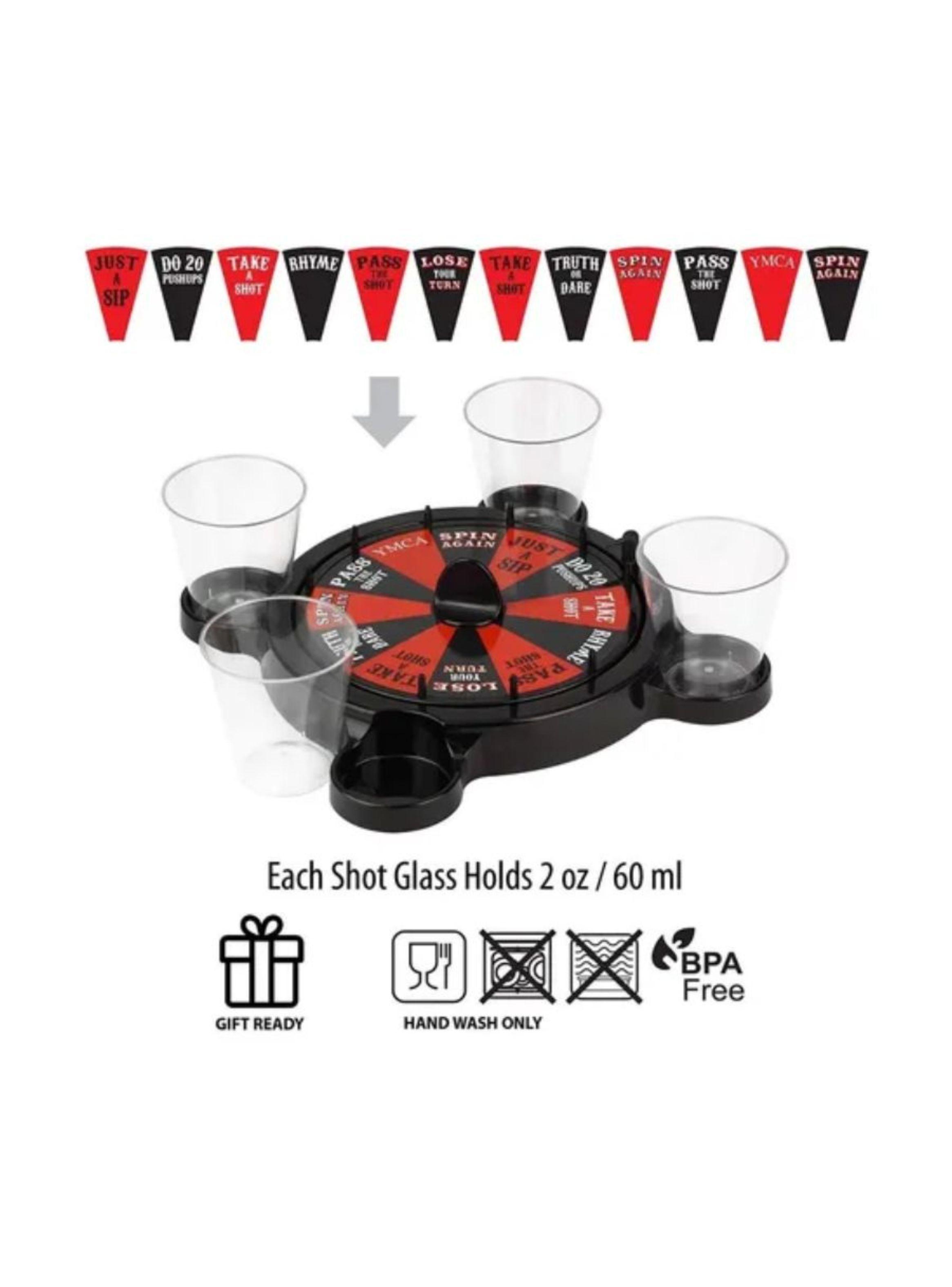 Juego De Mesa Para Tomar 4 Vasos Ruleta Rusa Shots-5