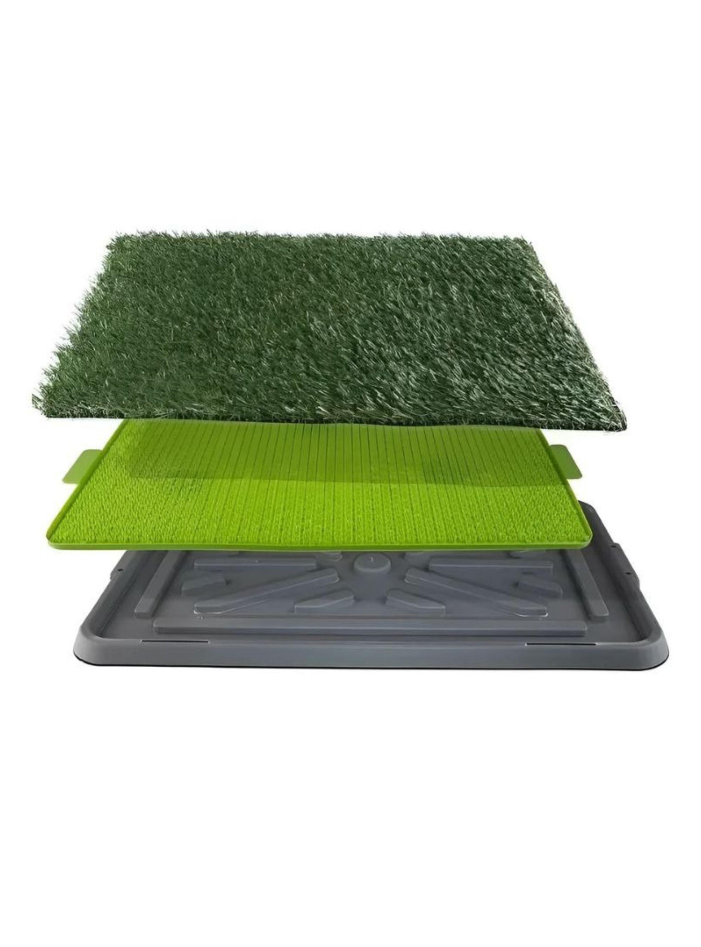 Baño Entrenador De Mascotas Pasto Artificial Talla S-2