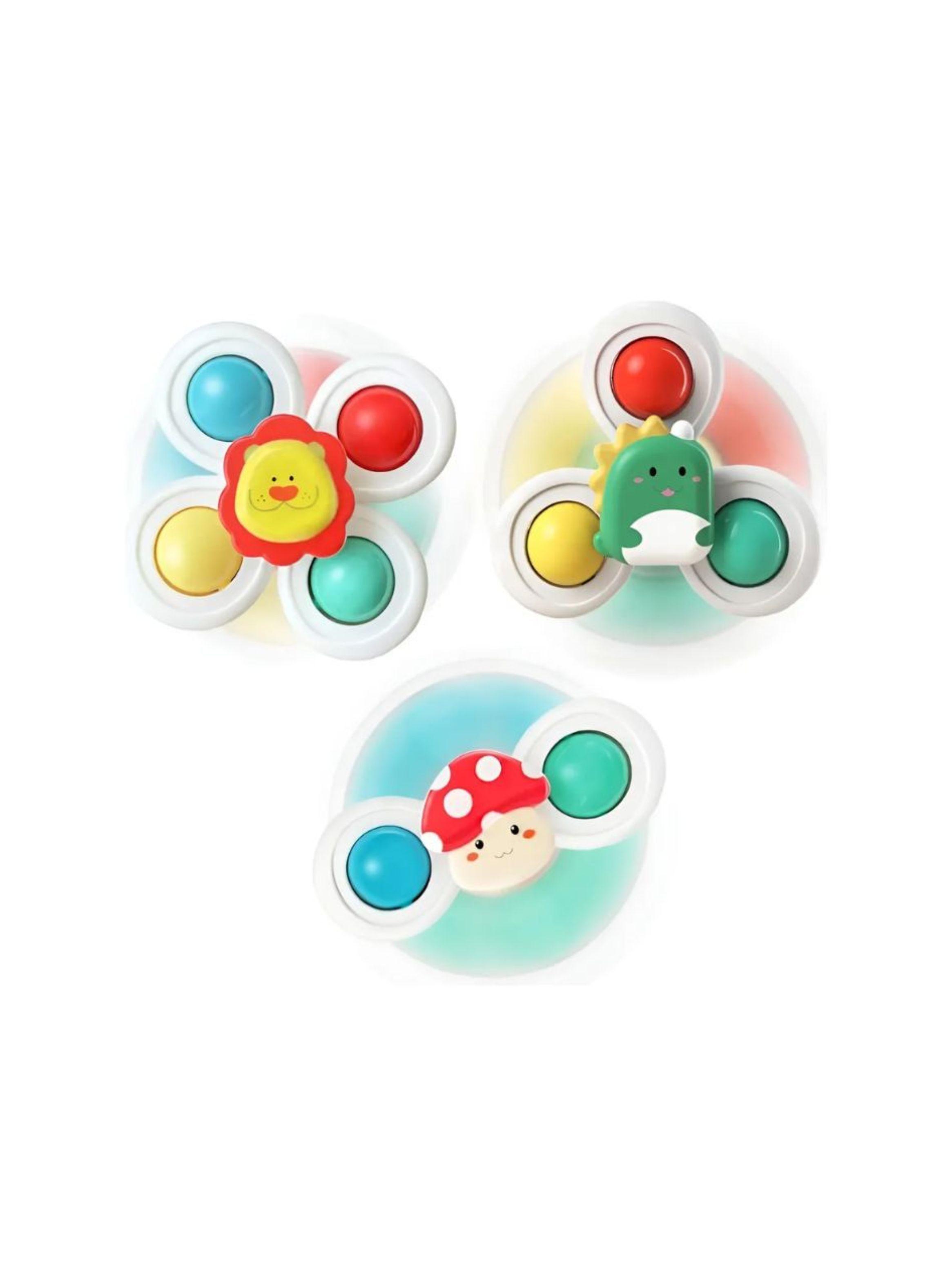 Juguetes Sensorial Giratorios Spinner Con Ventosa Para Bebé-0