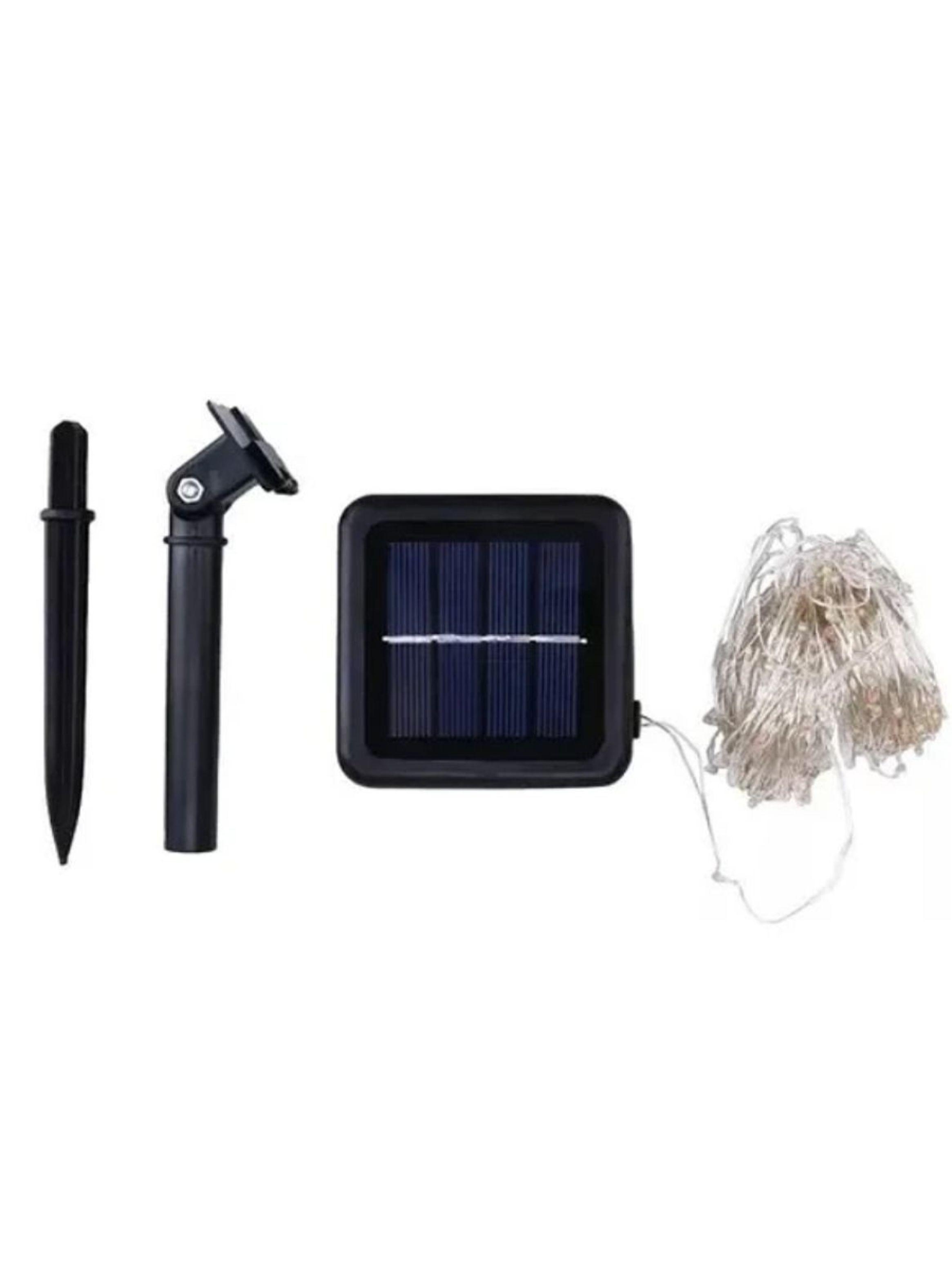 Luces Hadas Navidad Decorativas 20m Solares Multicolor-2