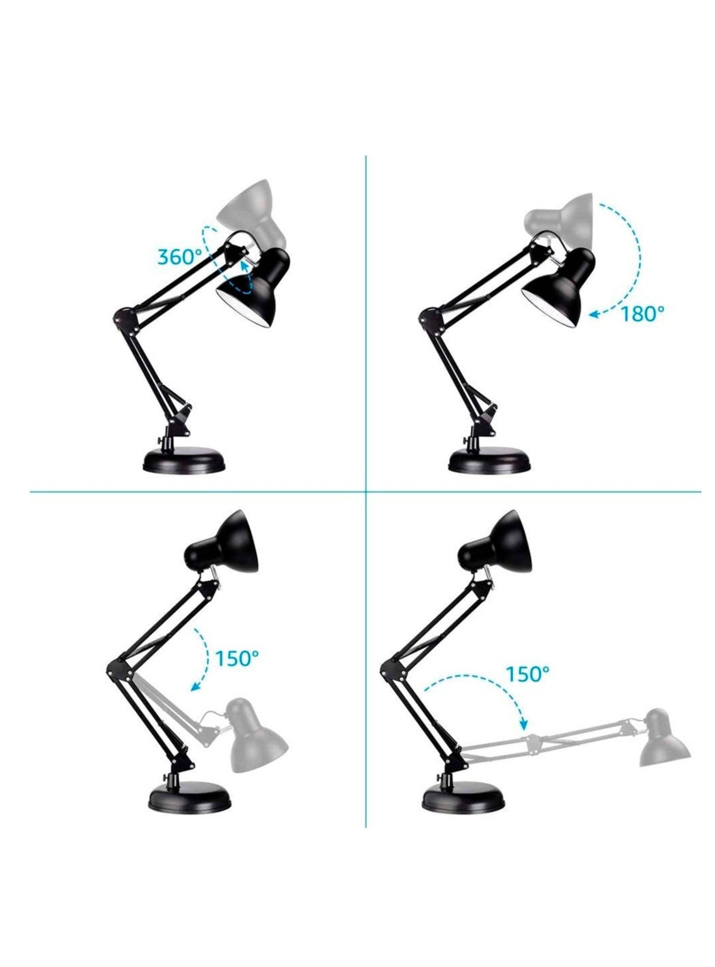 Lámpara De Mesa De Estudio Con Soporte Ajustable Luz-2