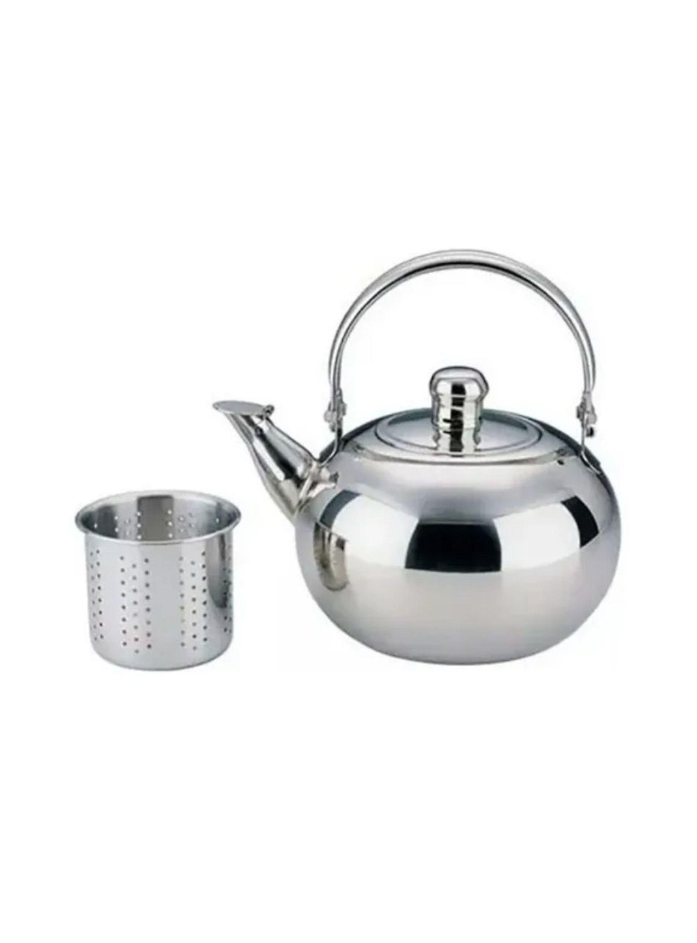 Tetera Con Colador De Acero Inoxidable 14 cm-3