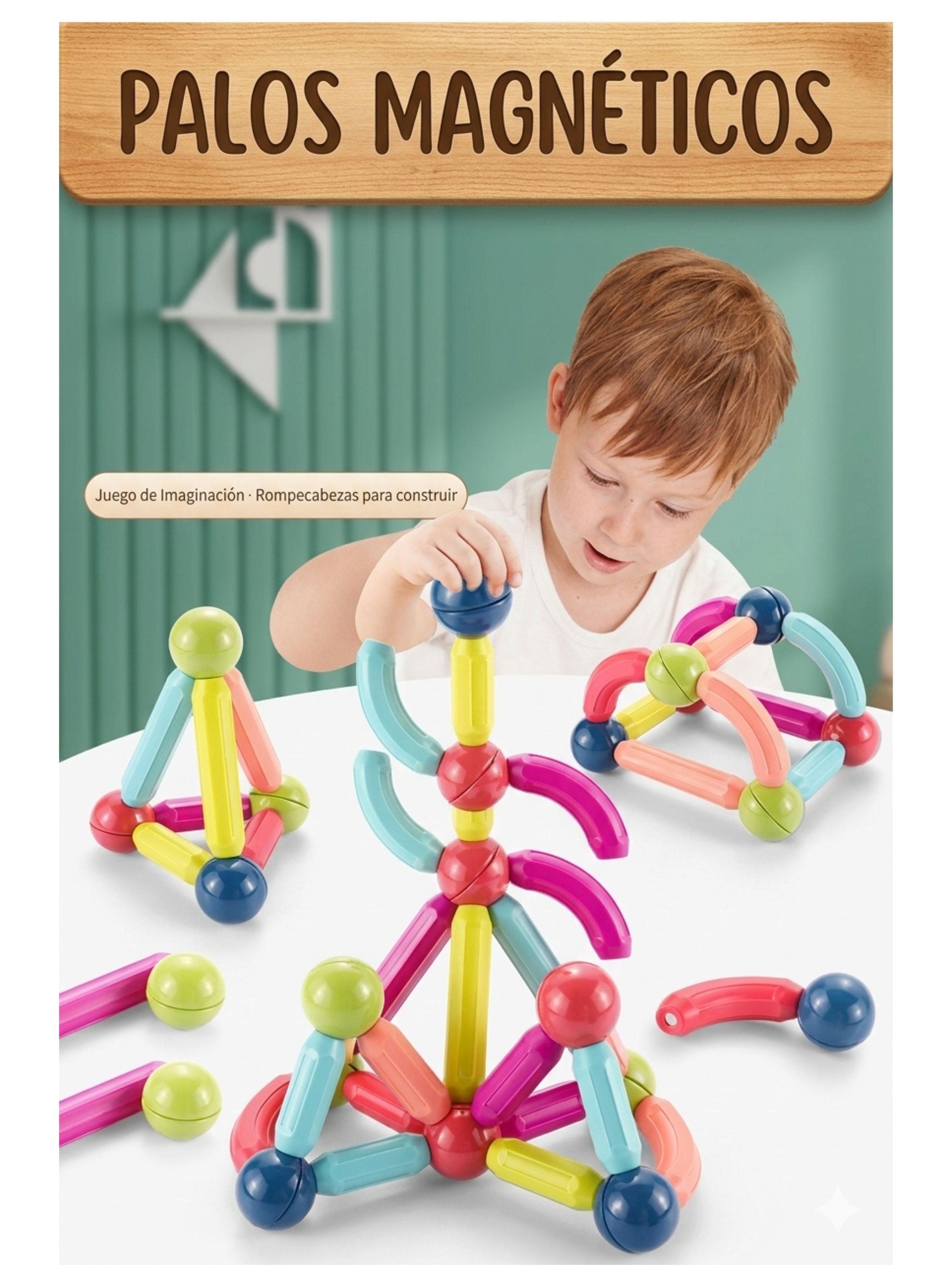 Bloques Magneticos Juguete Construccion Infantil 42 Pcs-4