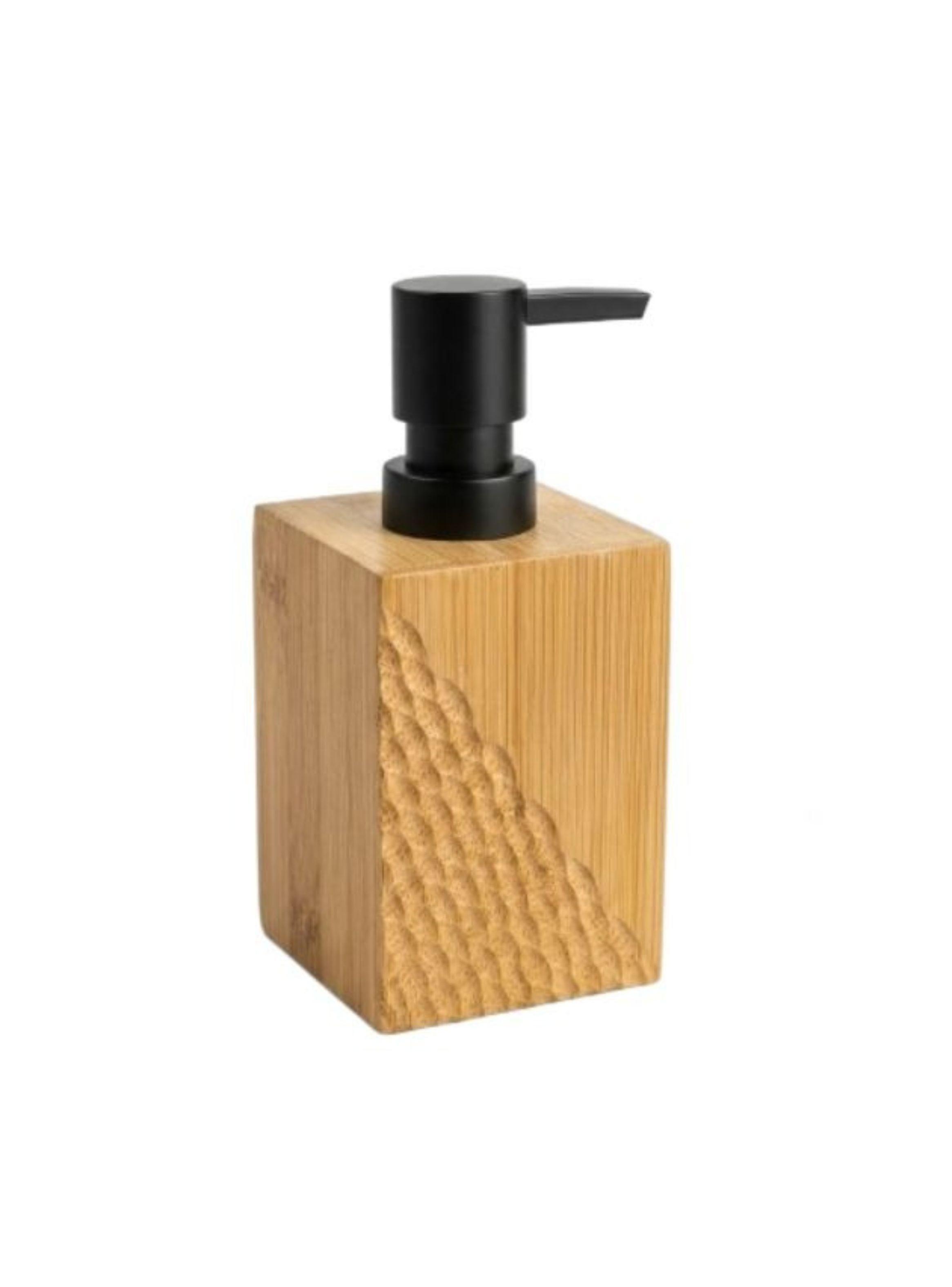 Dispensador De Jabón De Bambú Para Baño O Cocina-0