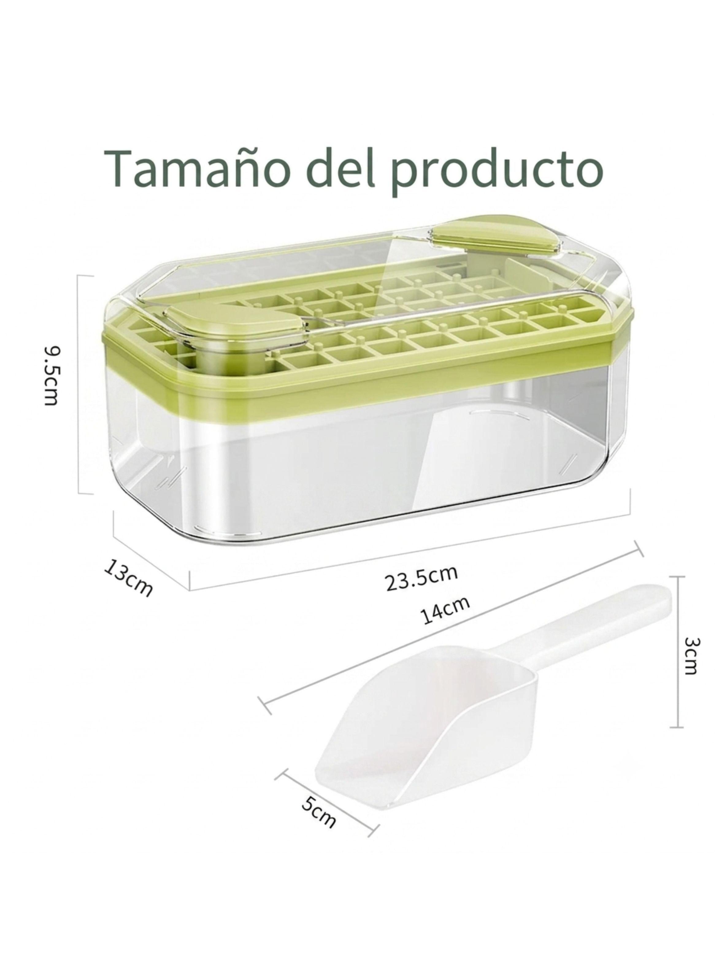 Cubitera Molde Hielo Con Contenedor Caja Y Pala Silicona-1