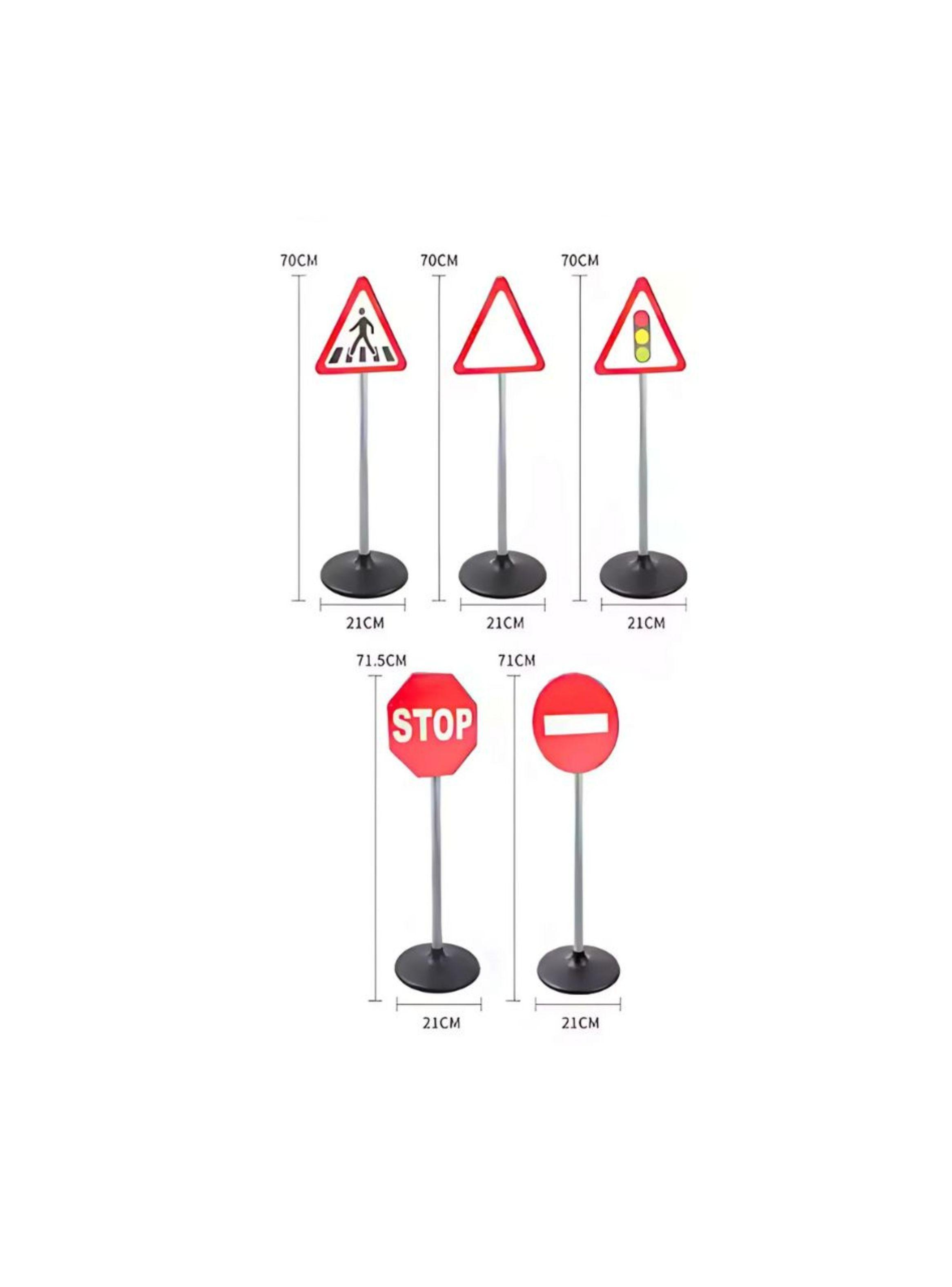 Señales De Tráfico 5 Piezas Para Niños 70 cm-2