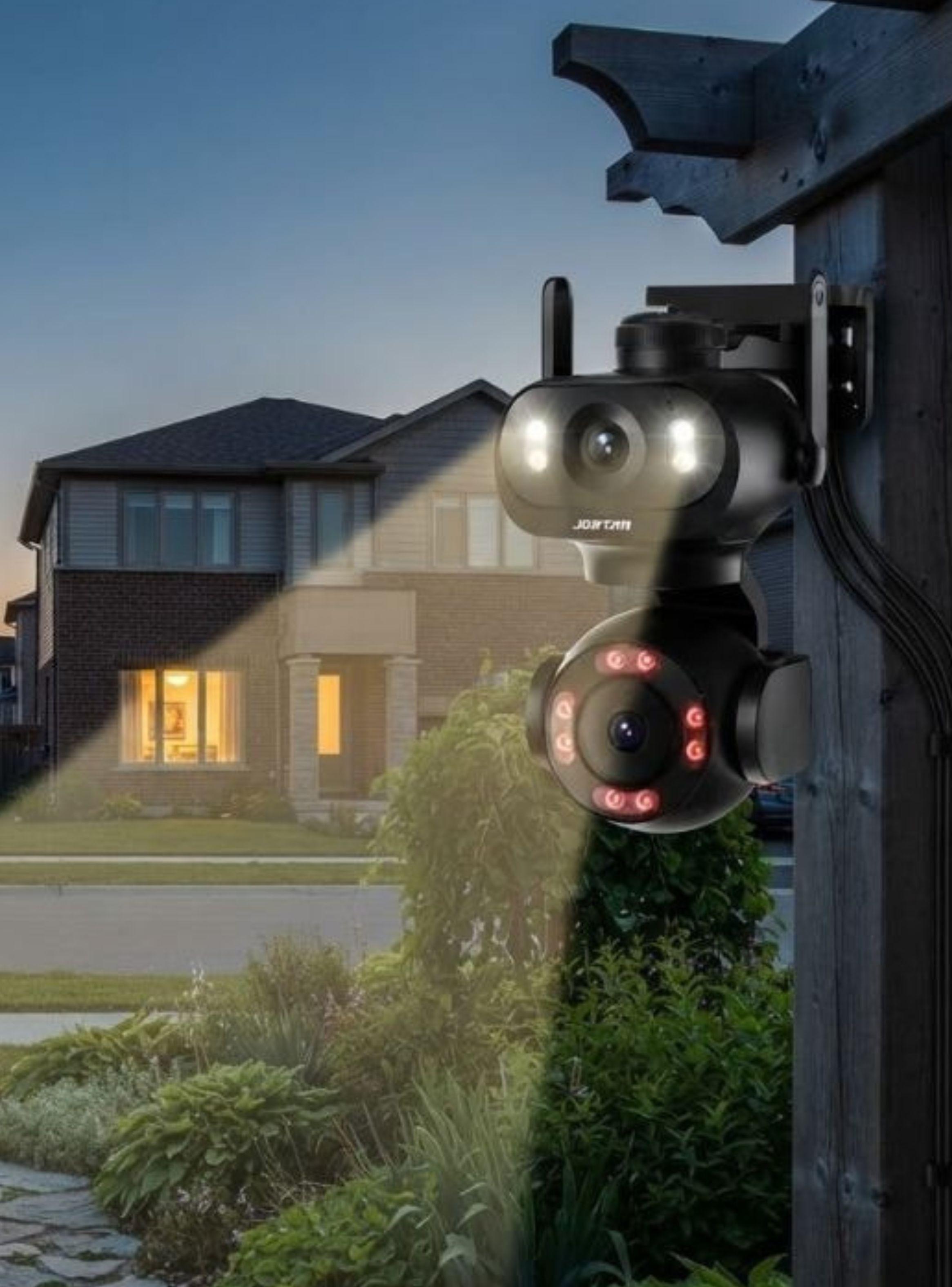  Cámara Seguridad Doble Lente Jortan Exterior Wifi-4