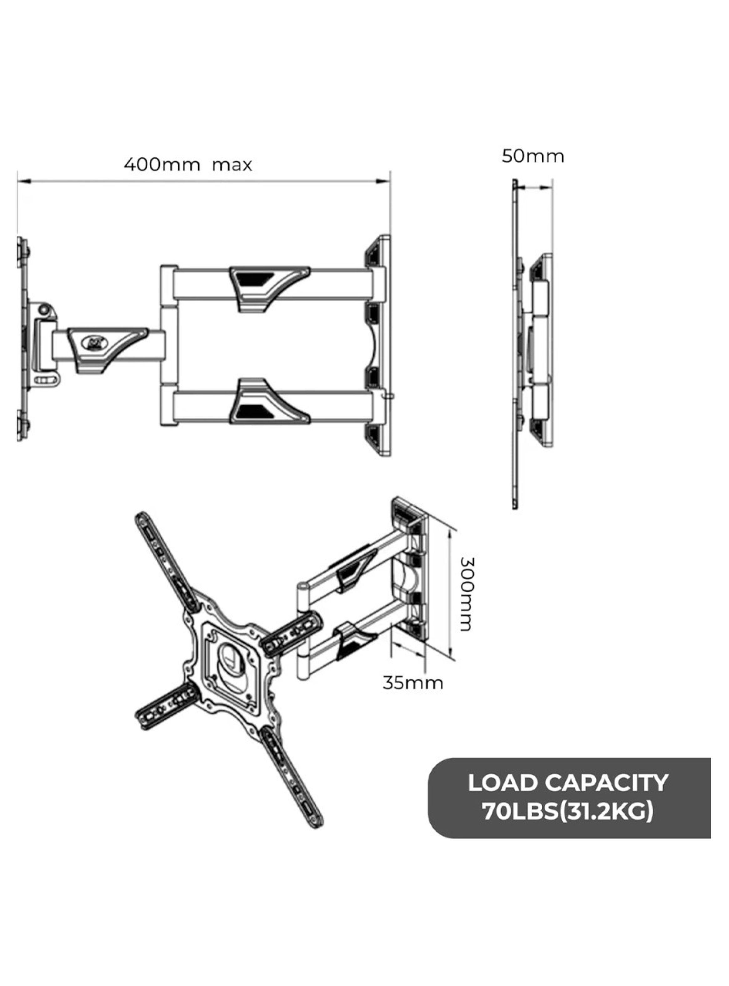 Soporte Universal de Pared para TV 32 a 60" Inclinable-2
