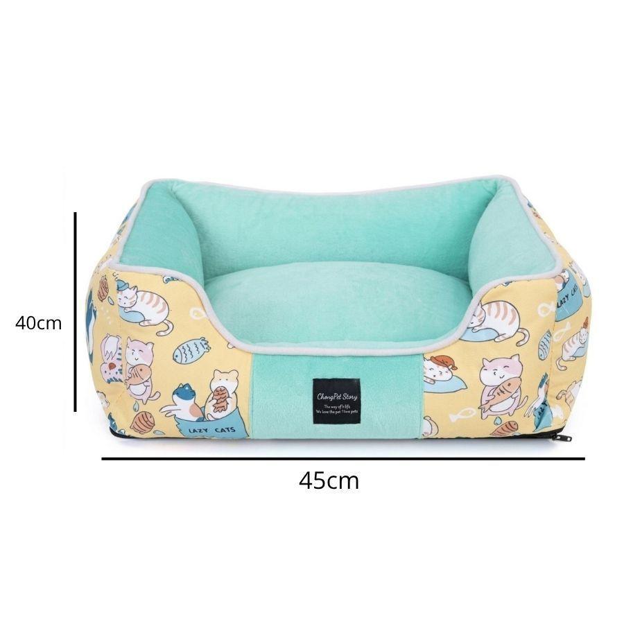 Cama Acolchada Para Mascotas Talla S 45x40x18cm-1
