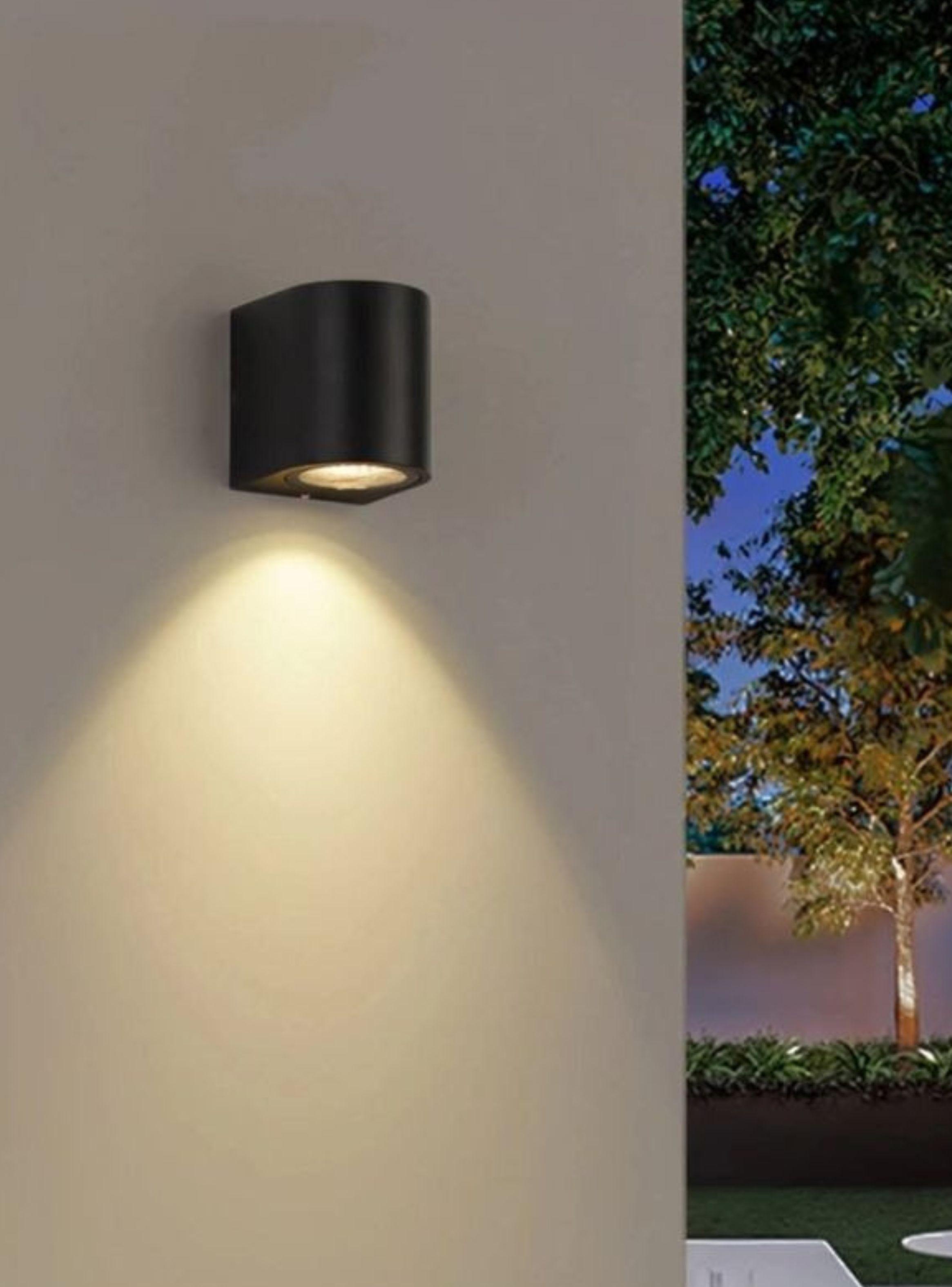 Foco Aplique Led De Pared Exterior Terraza Fachada Impermeable-2
