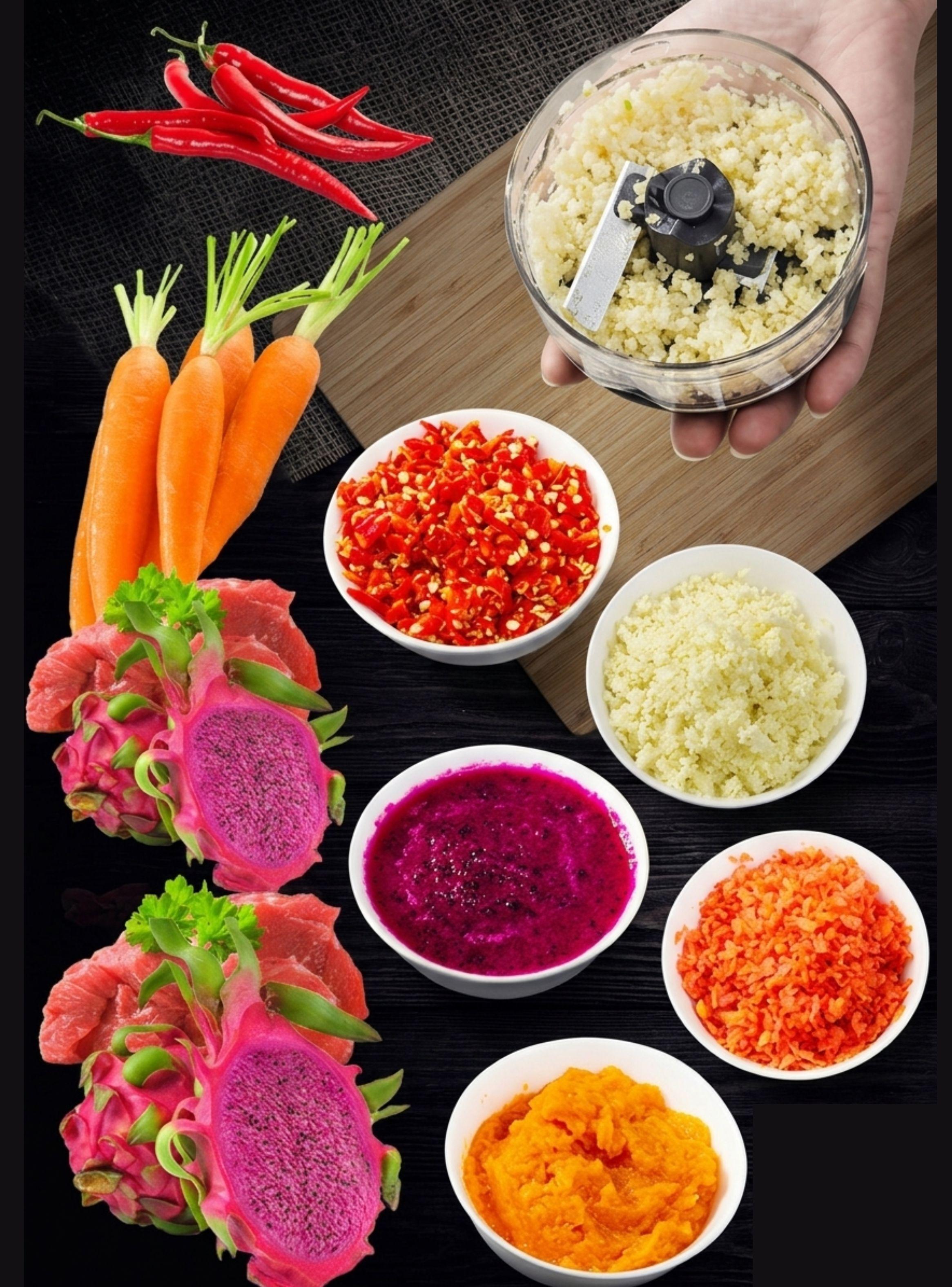 Picador Triturador De Ajo Manual Shake Ajo Y Verduras-2