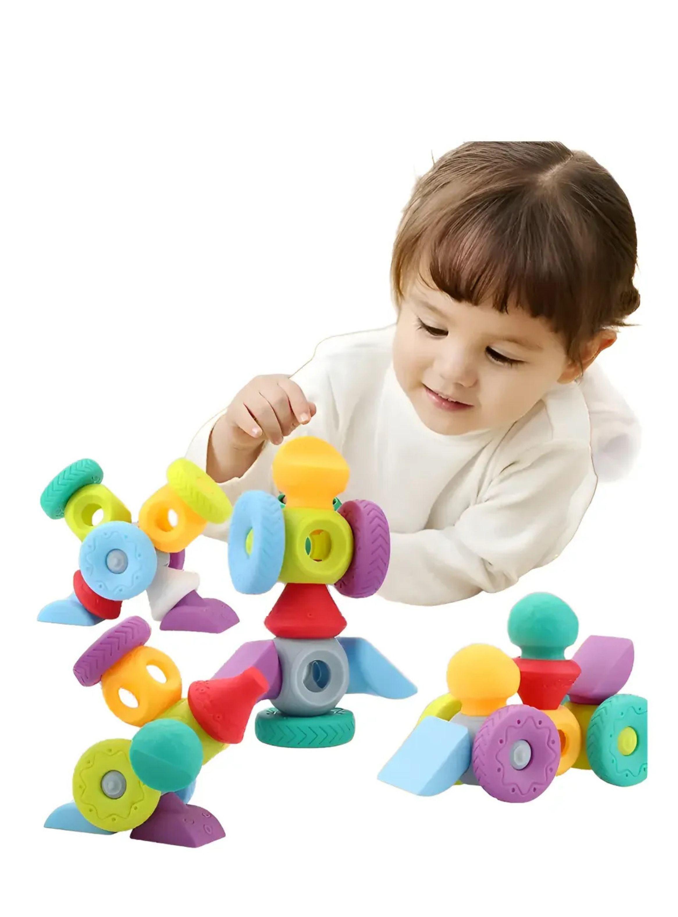 Juguete Bloques De Construcción Didáctico Suave Bebe 13pcs-3