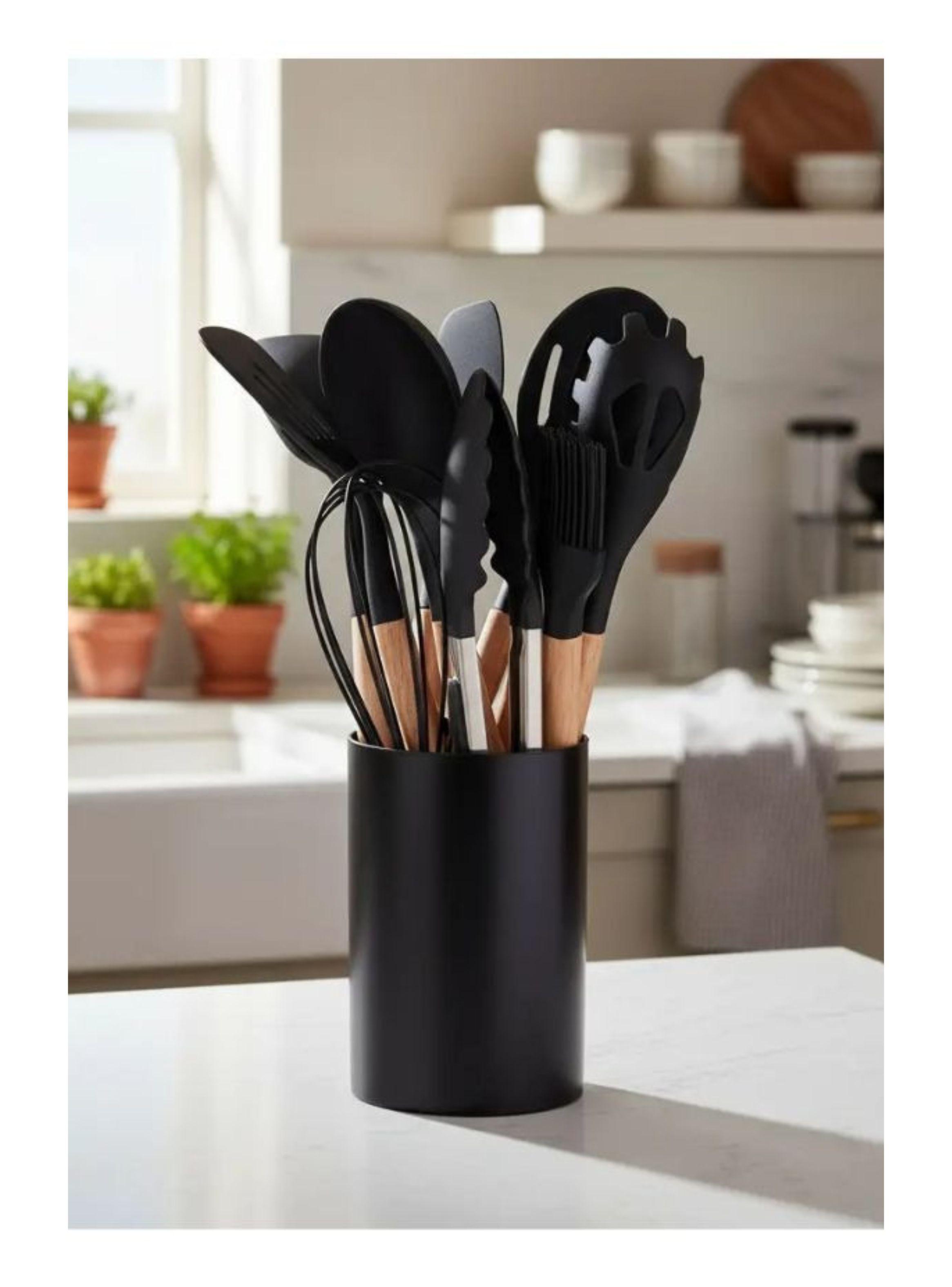 Juego De Utensilios De Cocina Silicona Antiadherente 12pcs-2