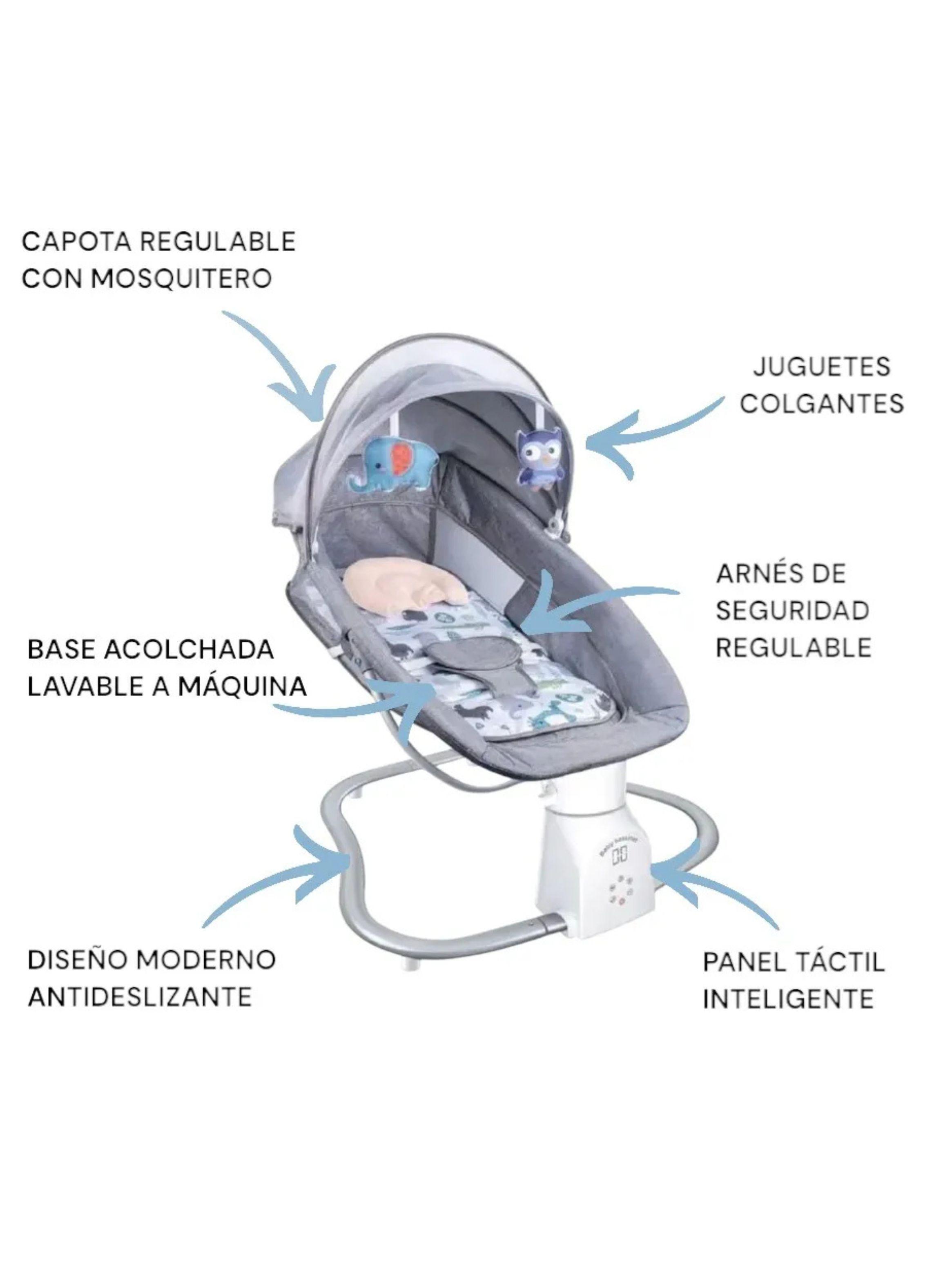 Silla Nido Mecedora Bebe A Niño Con Vibración Y Música-2