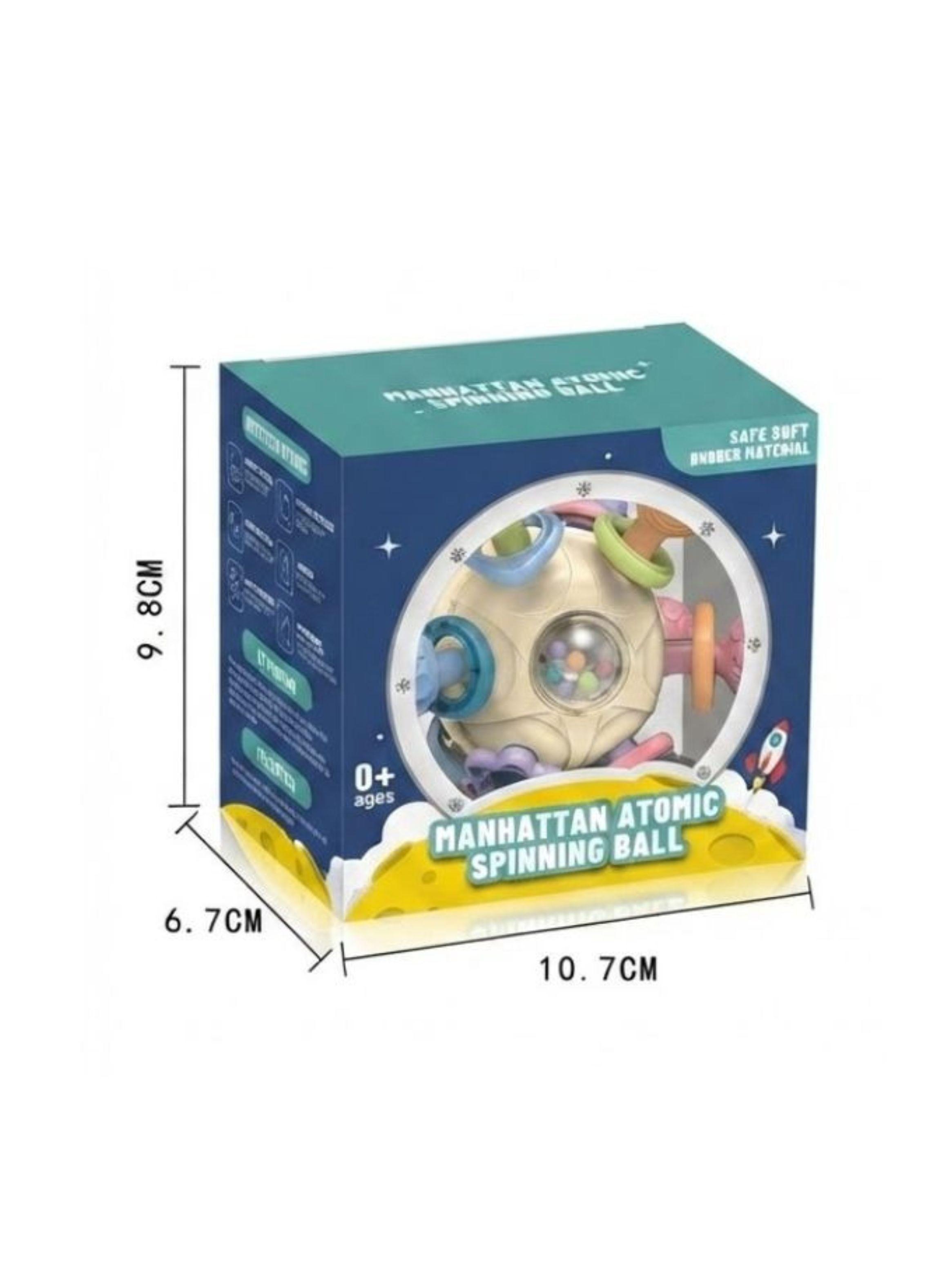Pelota Sensorial Bebé Mordedor Sonajero Argollas-2