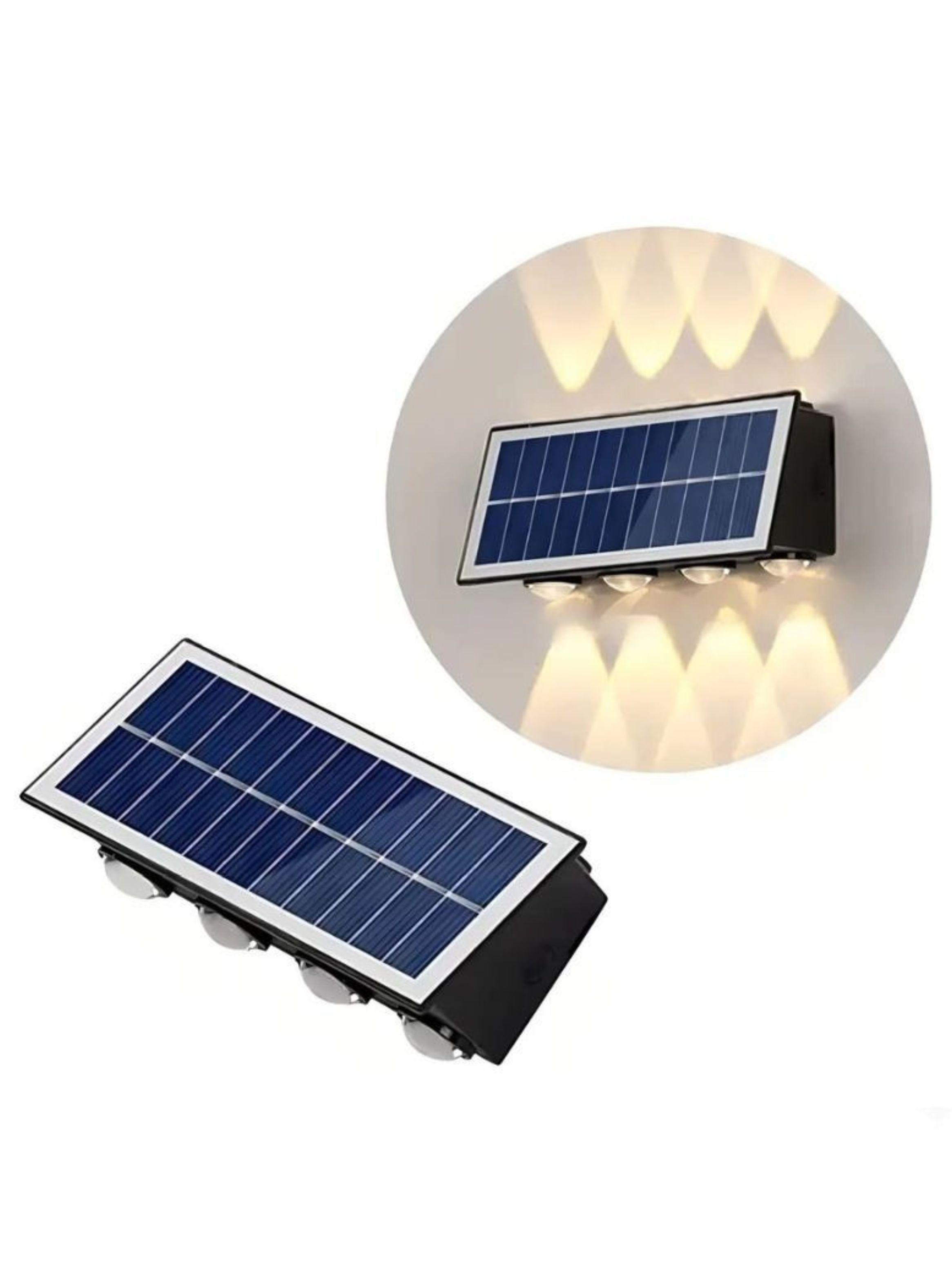 Foco Solar Led Exterior Aplique Pared Jardin Impermeable-2