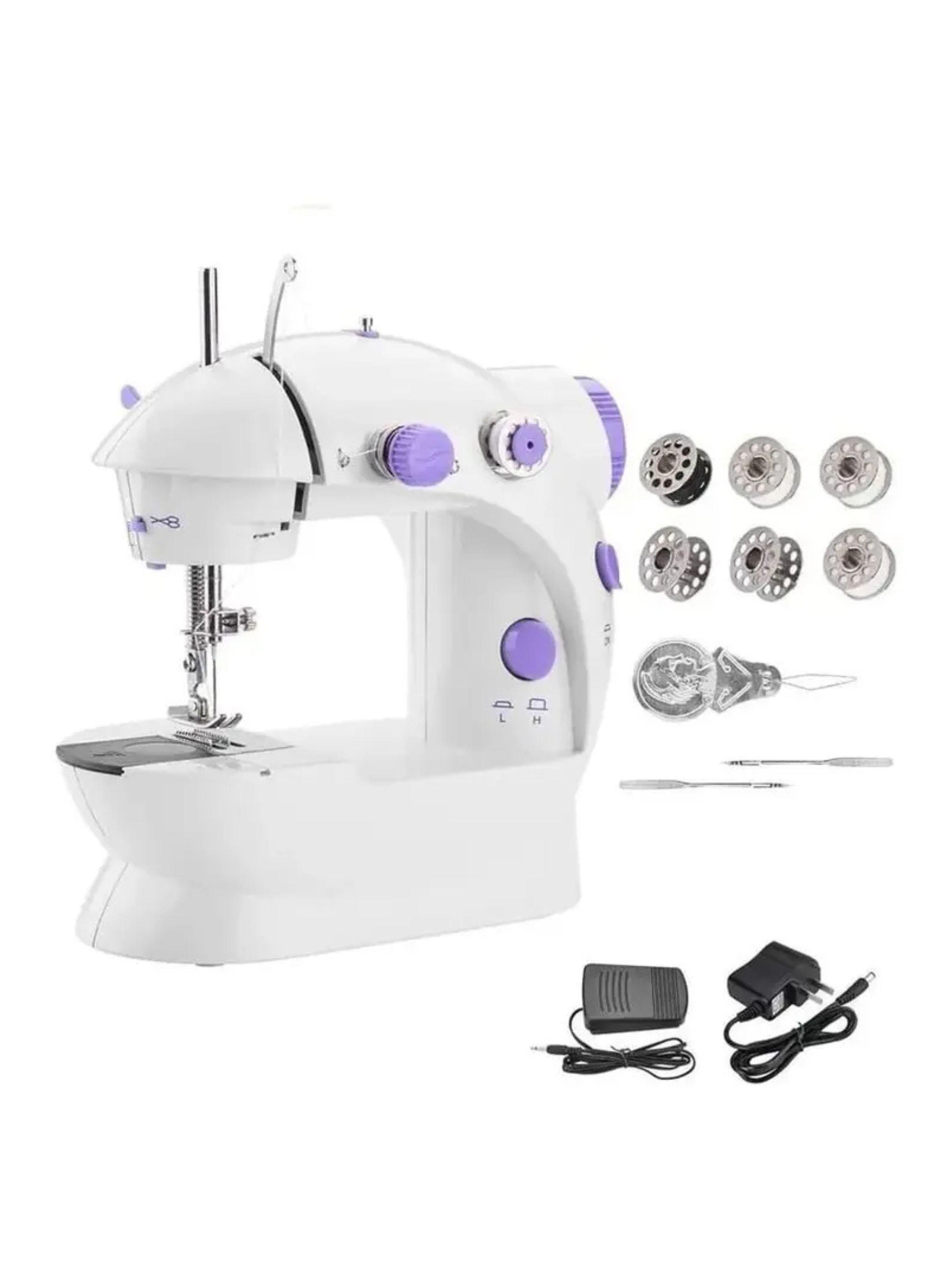 Mini Maquina De Coser Portatil Electrica Pedal-3
