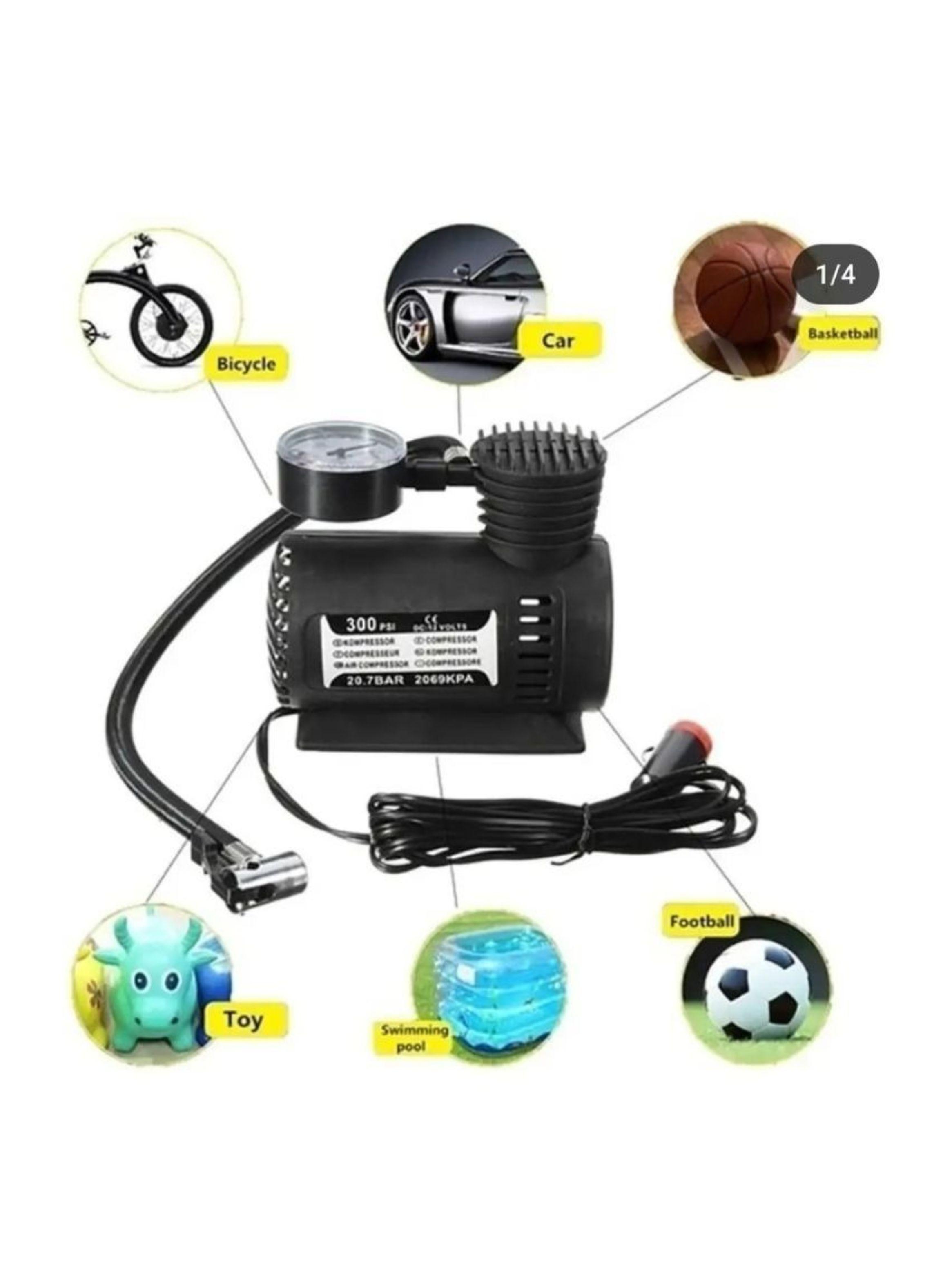  Mini Compresor Aire Portatil 300 Psi Auto Moto Inflador 12v-4