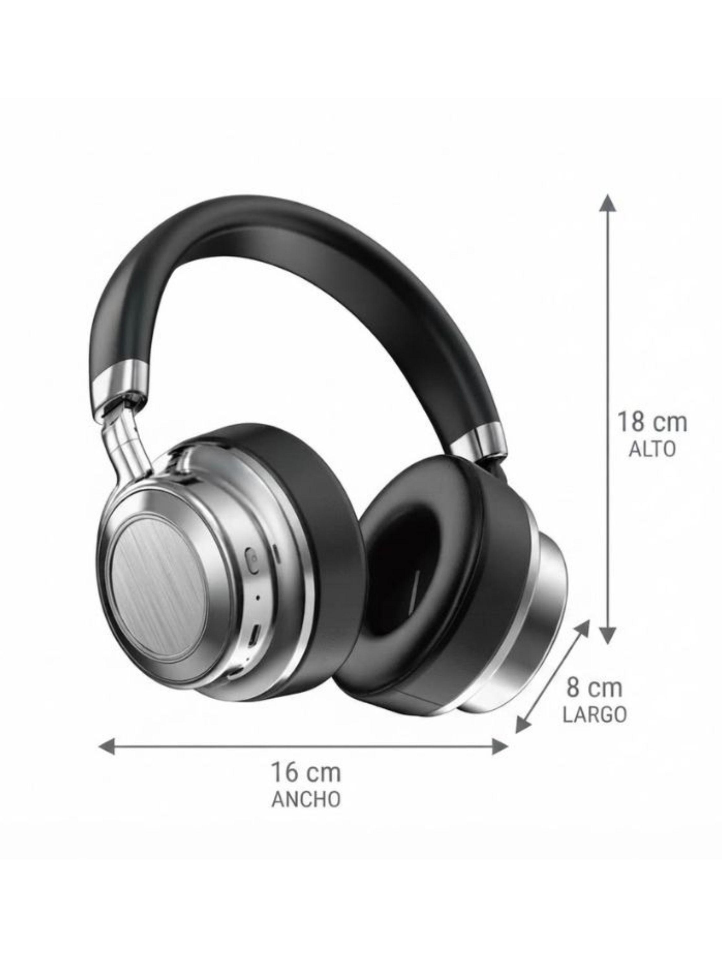 Audífonos Bluetooth EZRA Cancelación Ruido Wireless 5.4 Gris-1