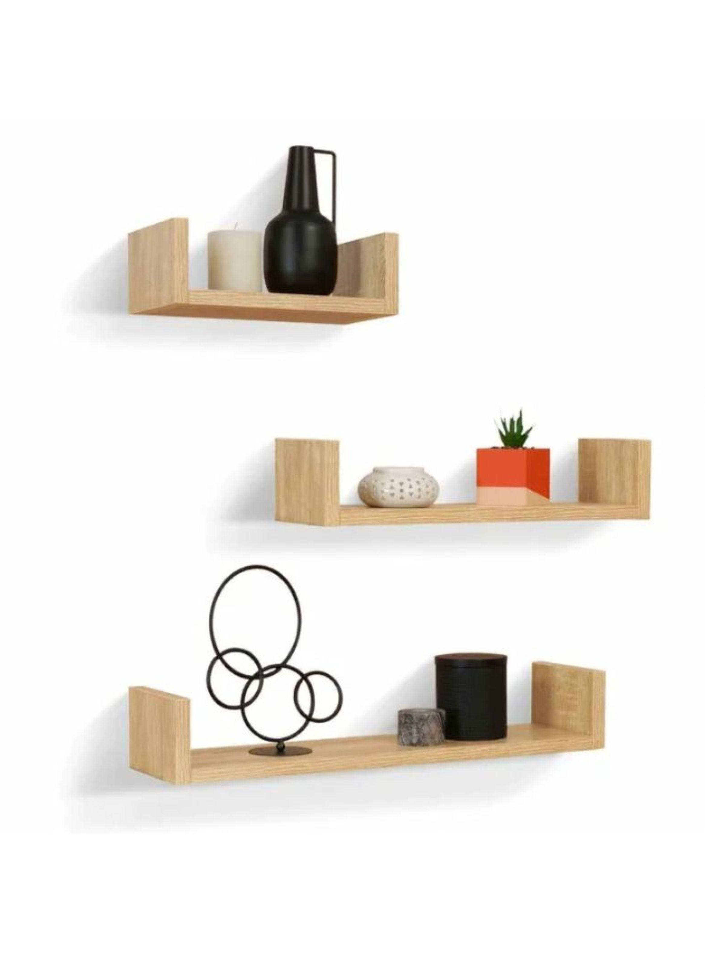 Set 3 Estantes Repisas Flotantes Decorativos Minimalistas-0