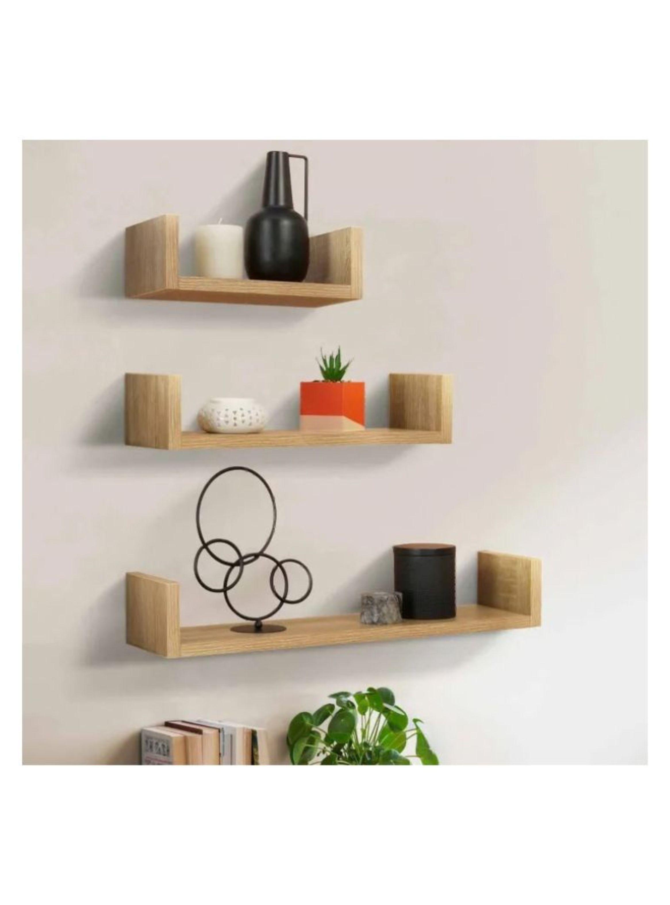 Set 3 Estantes Repisas Flotantes Decorativos Minimalistas-2