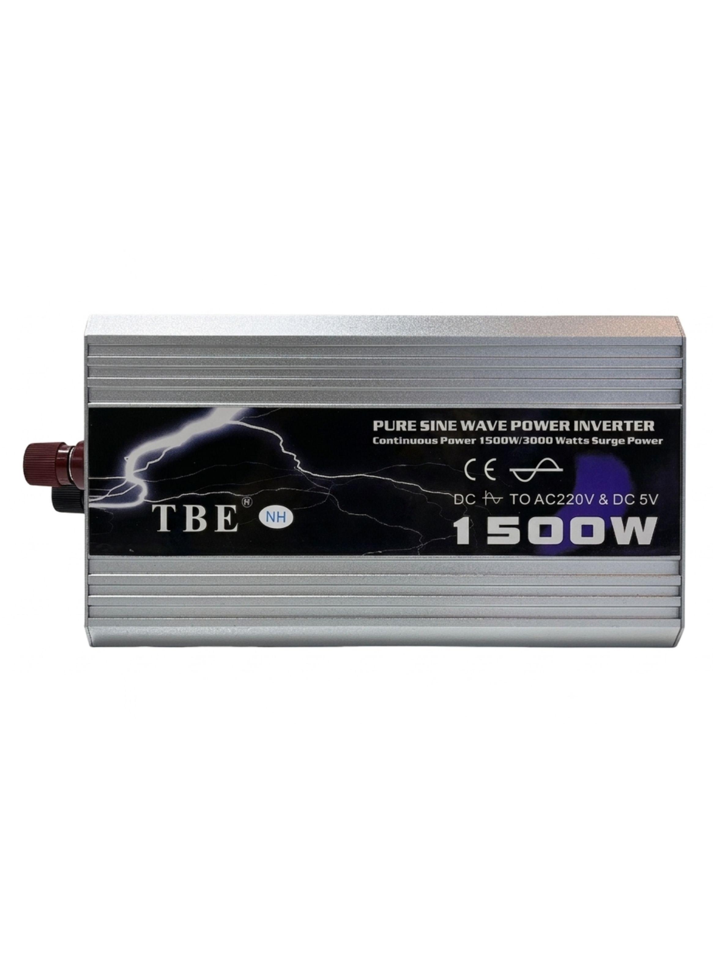 Inversor De Corriente Voltaje 1500w 12v A 220v Auto-0