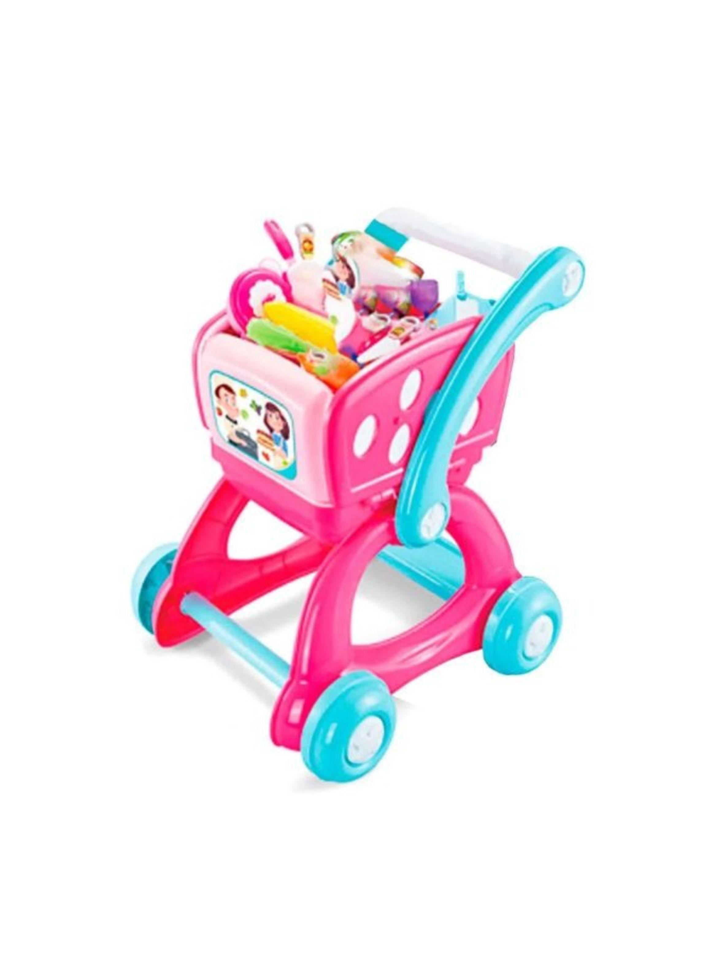Set Carrito De Supermercado Cocina Juguete 2 En 1 Niños-1