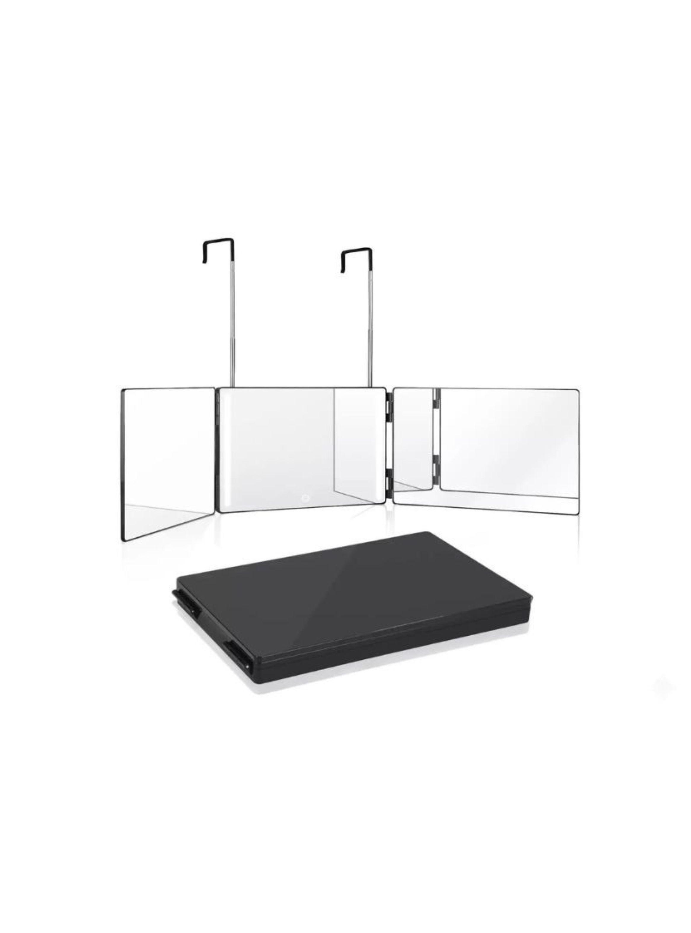 Espejo Triple Plegable Vista 360° Luz Led-2