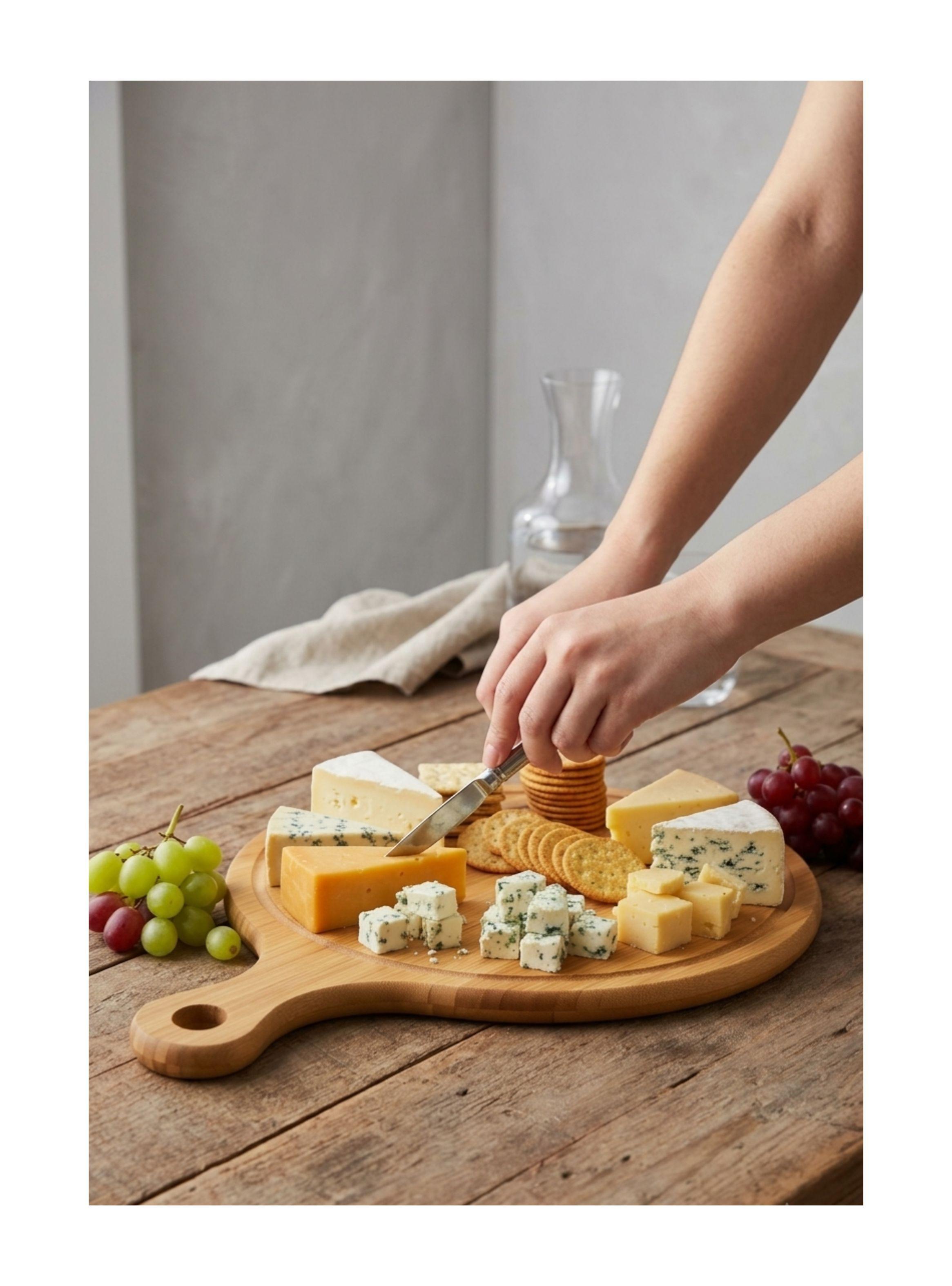 Tabla De Madera Para Pizza Y Picoteo 18x26cm Bambú -3