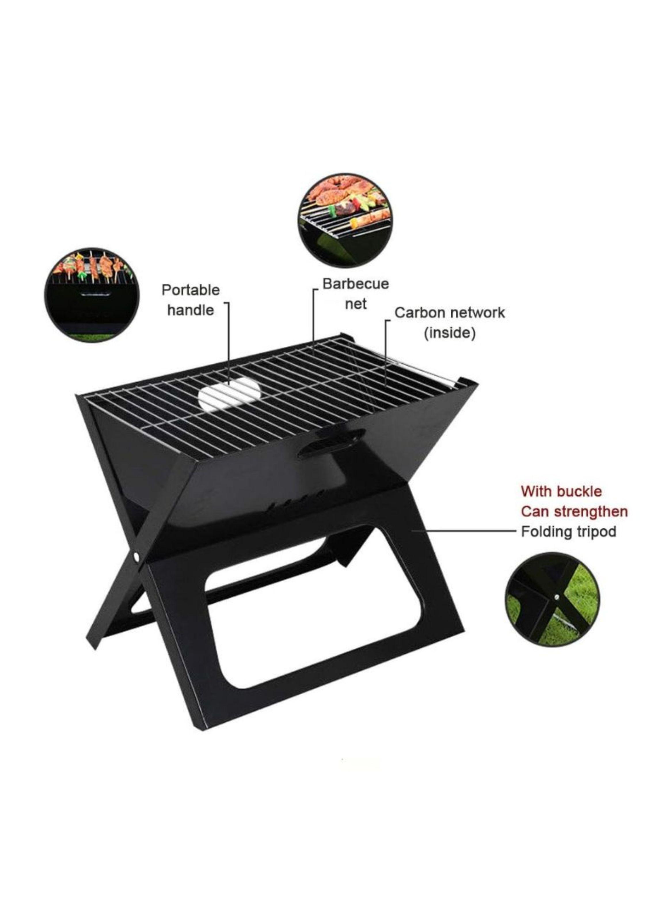 Parilla Portátil De Carbón Plegable Para Barbacoa-2