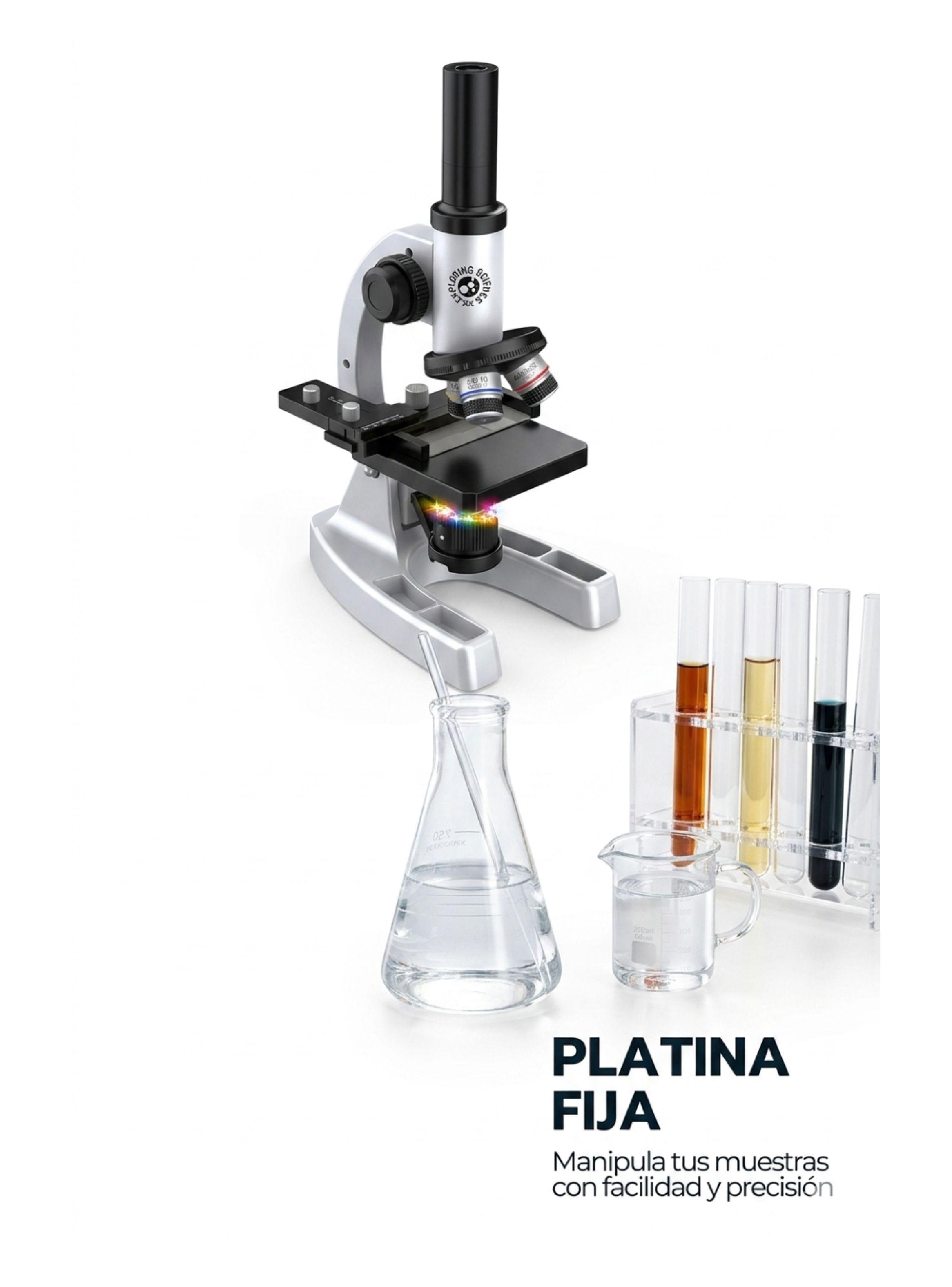 Microscopio Científico Infantil Escolar Juguete Stem Niños-4