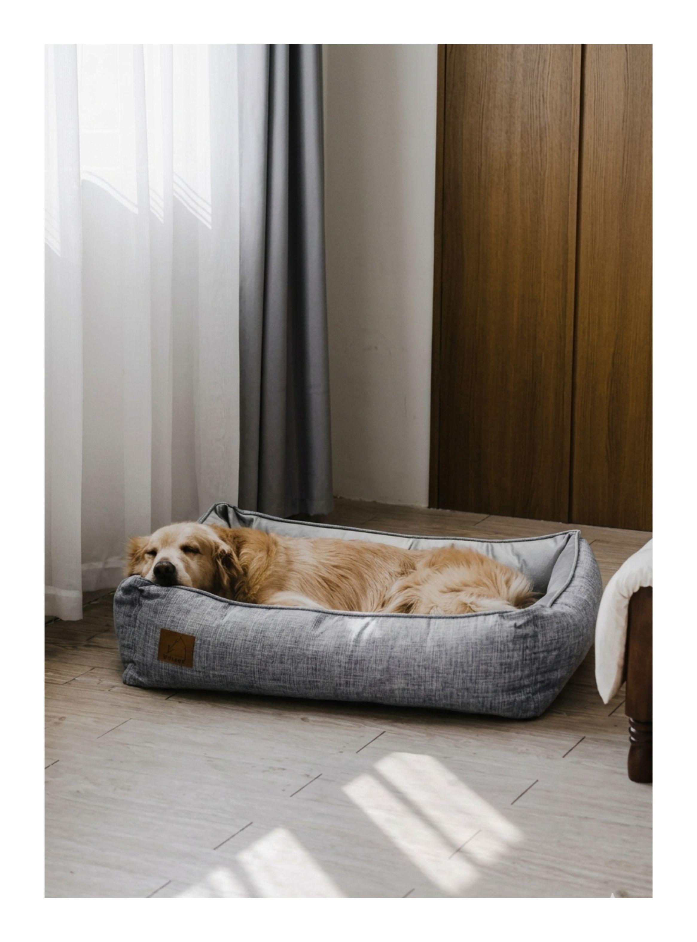 Cama Sofa Ortopedico Perros Grandes Lavable XL 107x82x20cm-4