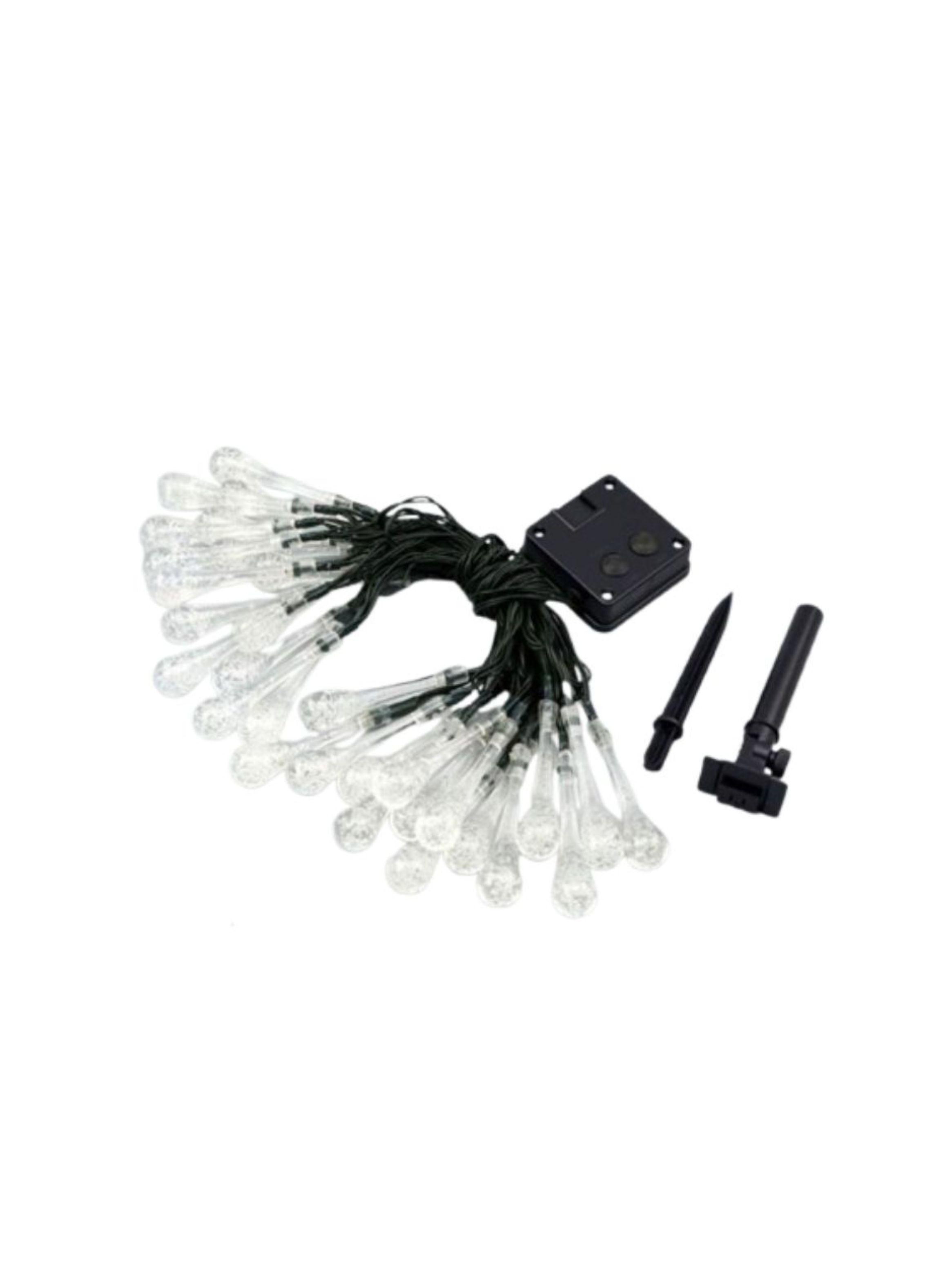 Luces Solares De Gotas 20 LED Amarillas De 4 Metros-0