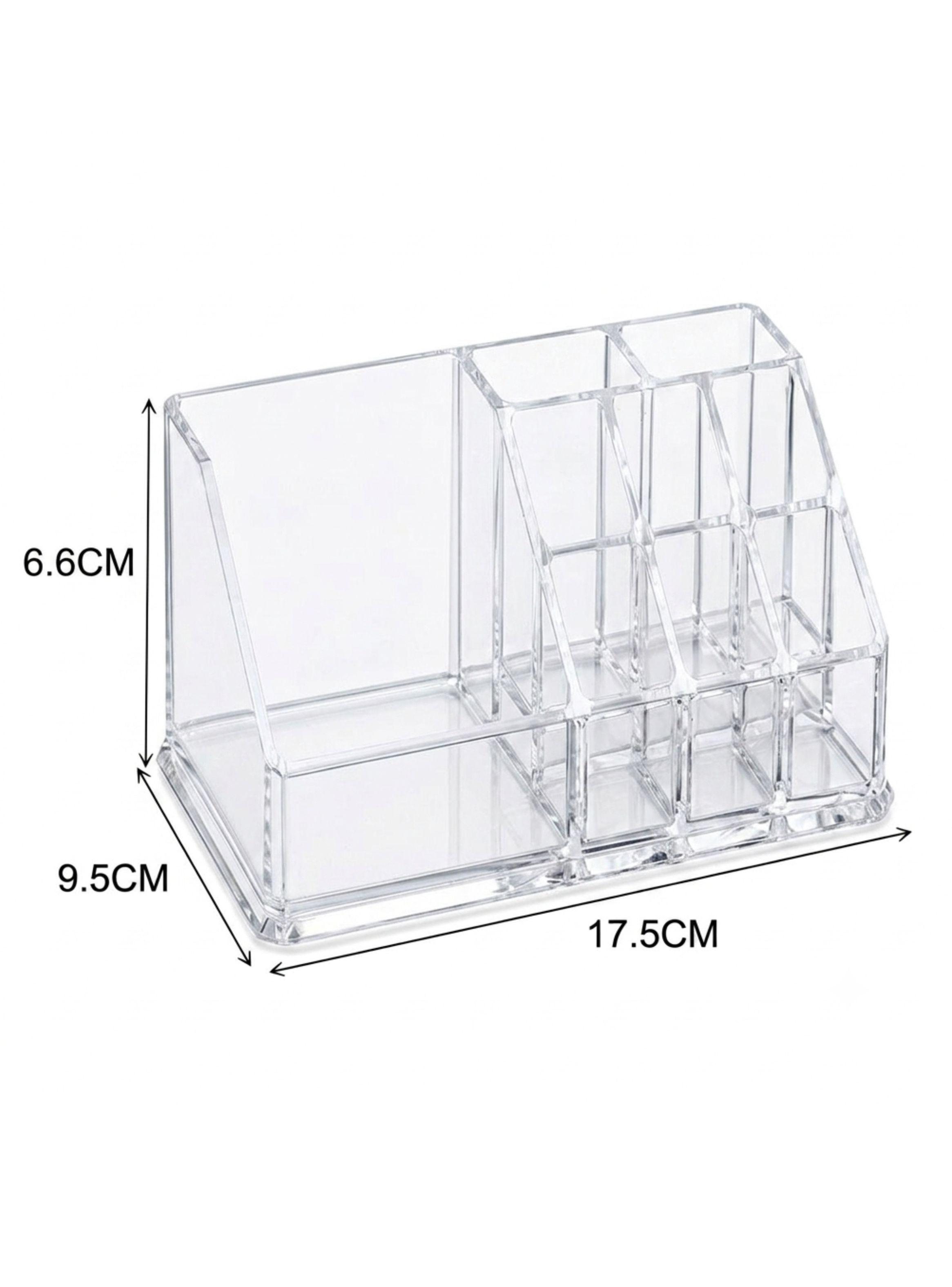 Organizador Maquillaje Acrílico Transparente Compartimentos Tocador-2