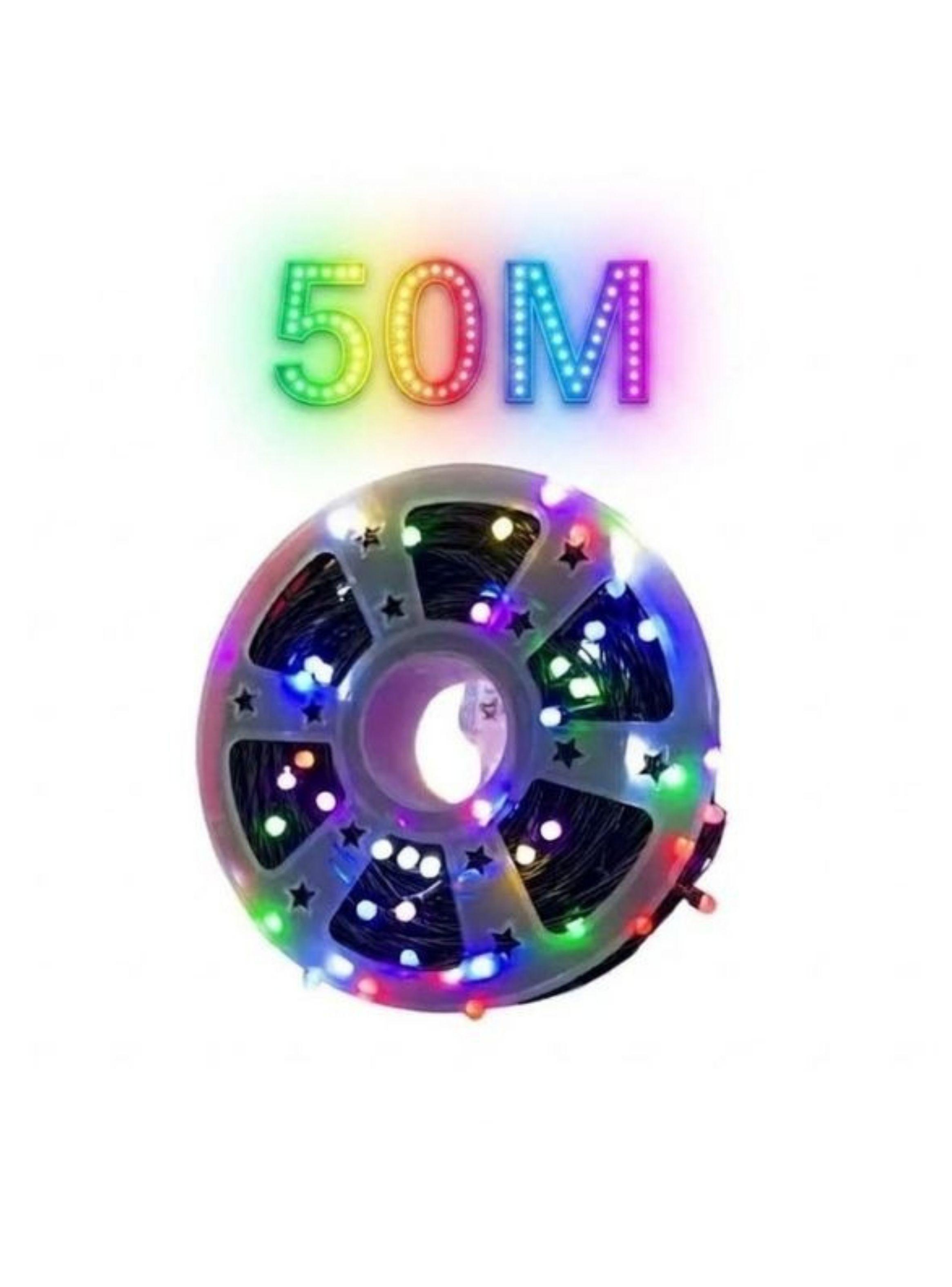 Guirnalda Led Para Arbol Fachada Jardin Navidad 300 Luces Multicolor 5M-3