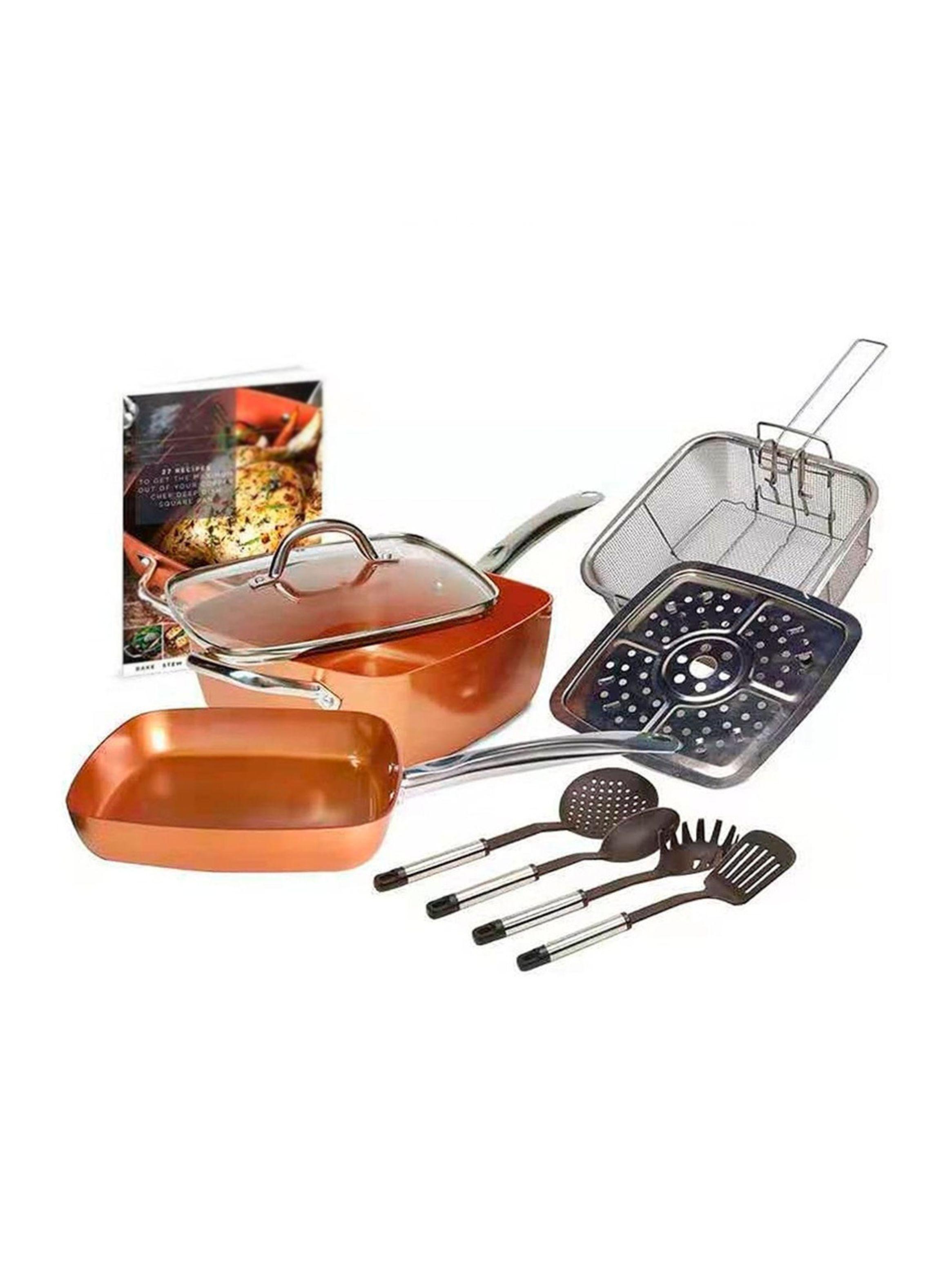 Juego De Sartenes Antiadherente 9pcs y Utensilios De Cocina-4