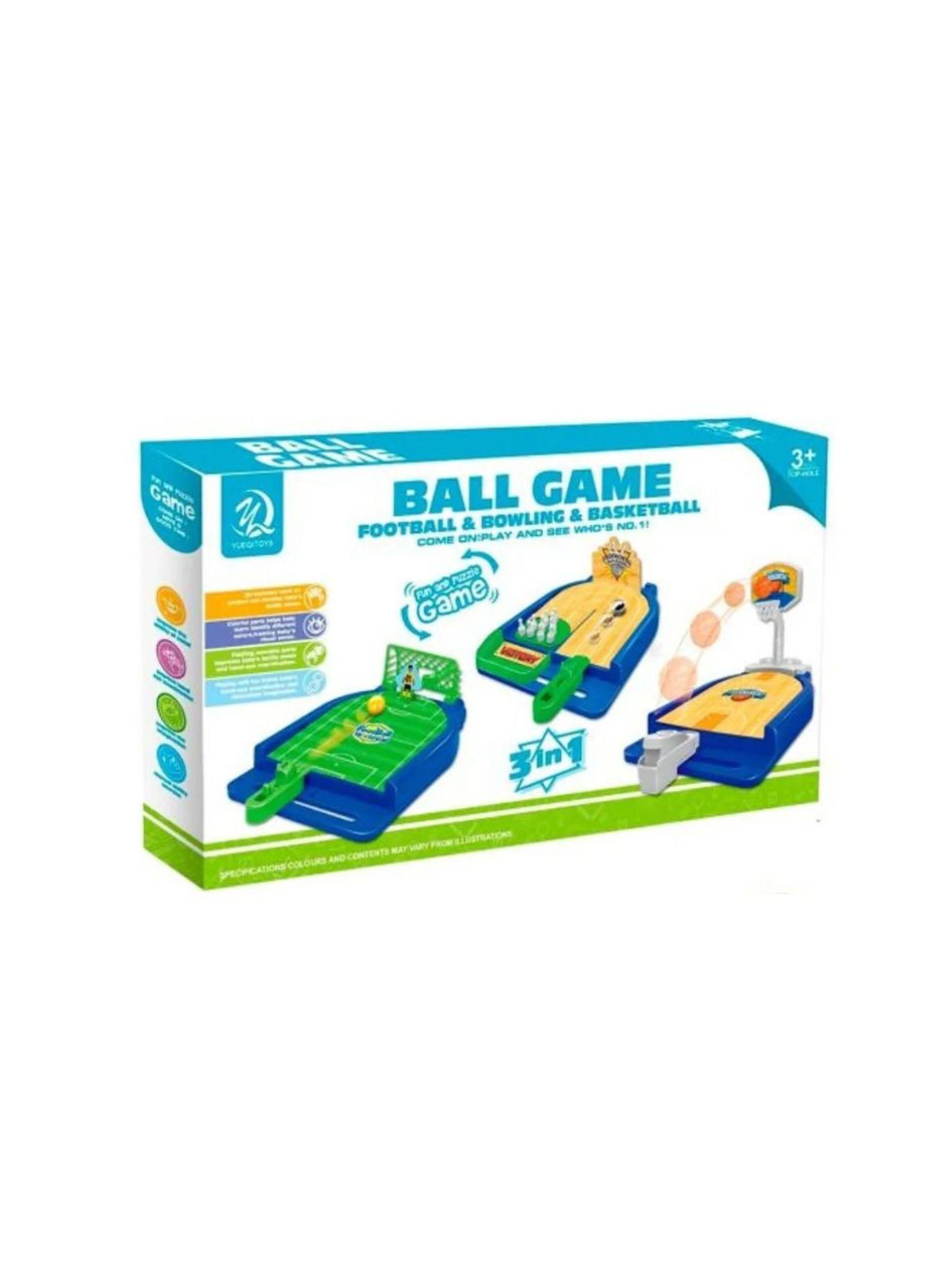 Juego De Mesa 3 En 1 Futbol Basquet Bowling Familiar-1