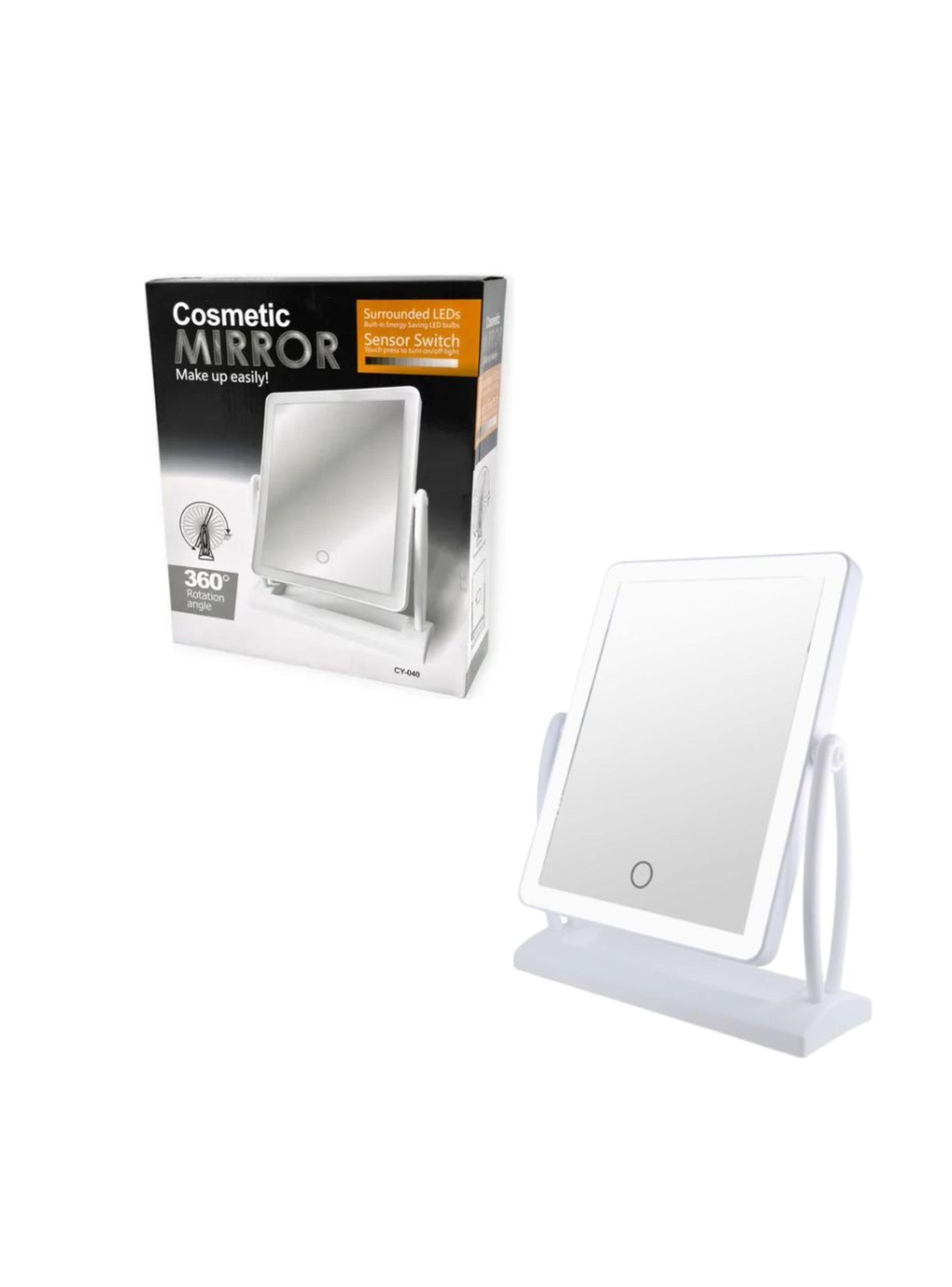 Espejo Maquillaje Luz LED Táctil Pilas-2