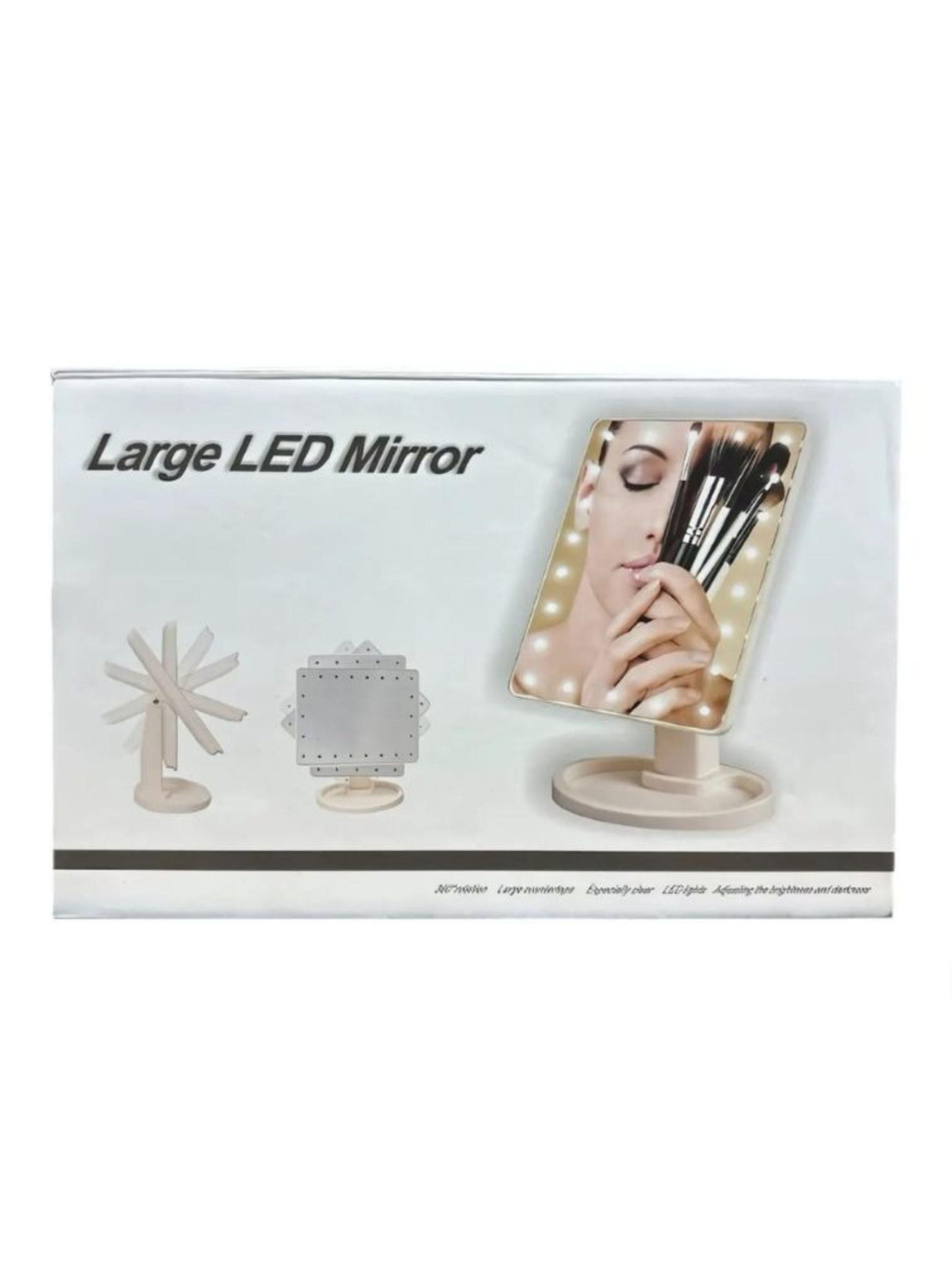 Espejo LED Grande Maquillaje Iluminado Tocador Luz Regulable-2