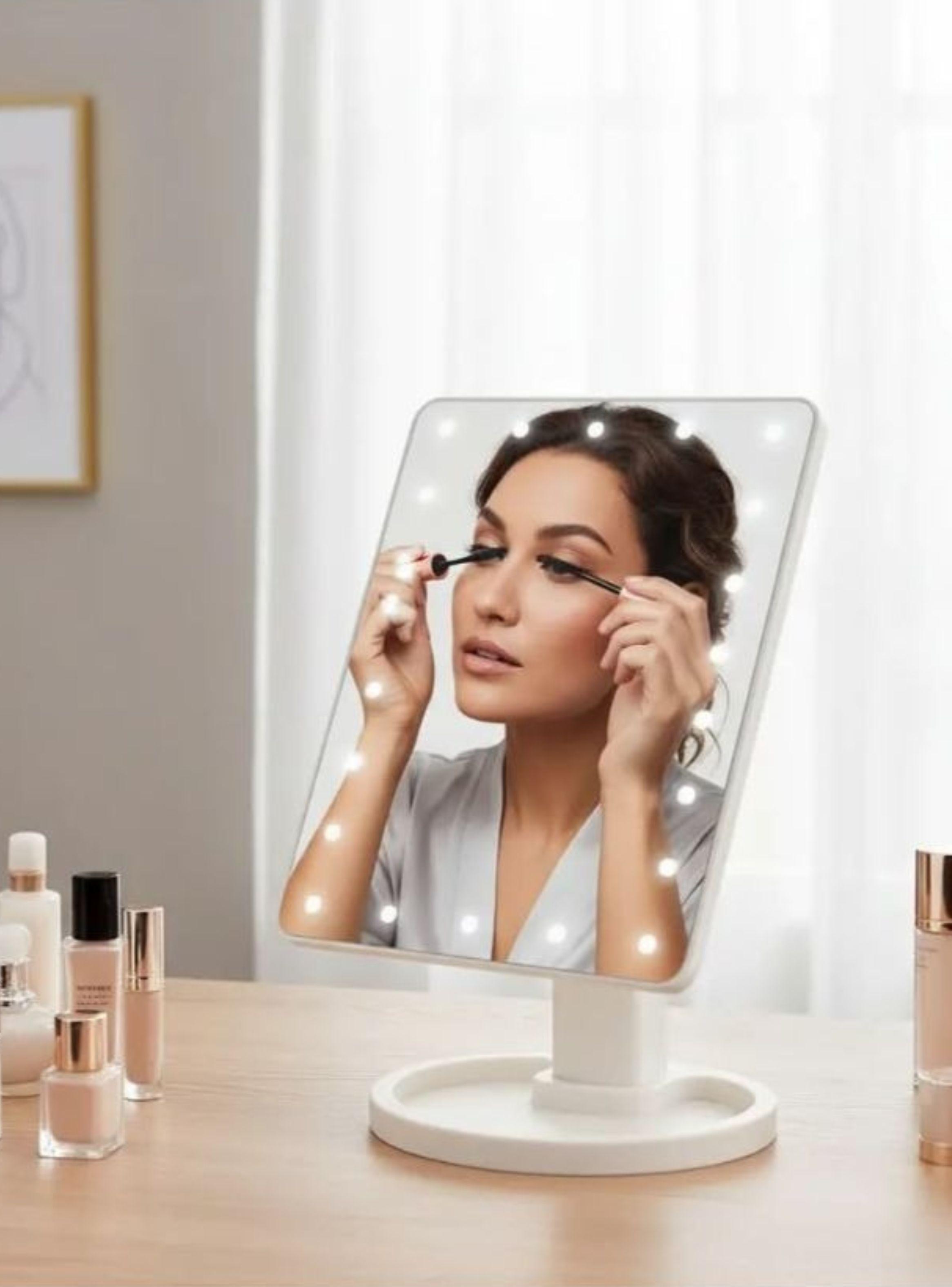 Espejo LED Grande Maquillaje Iluminado Tocador Luz Regulable-3