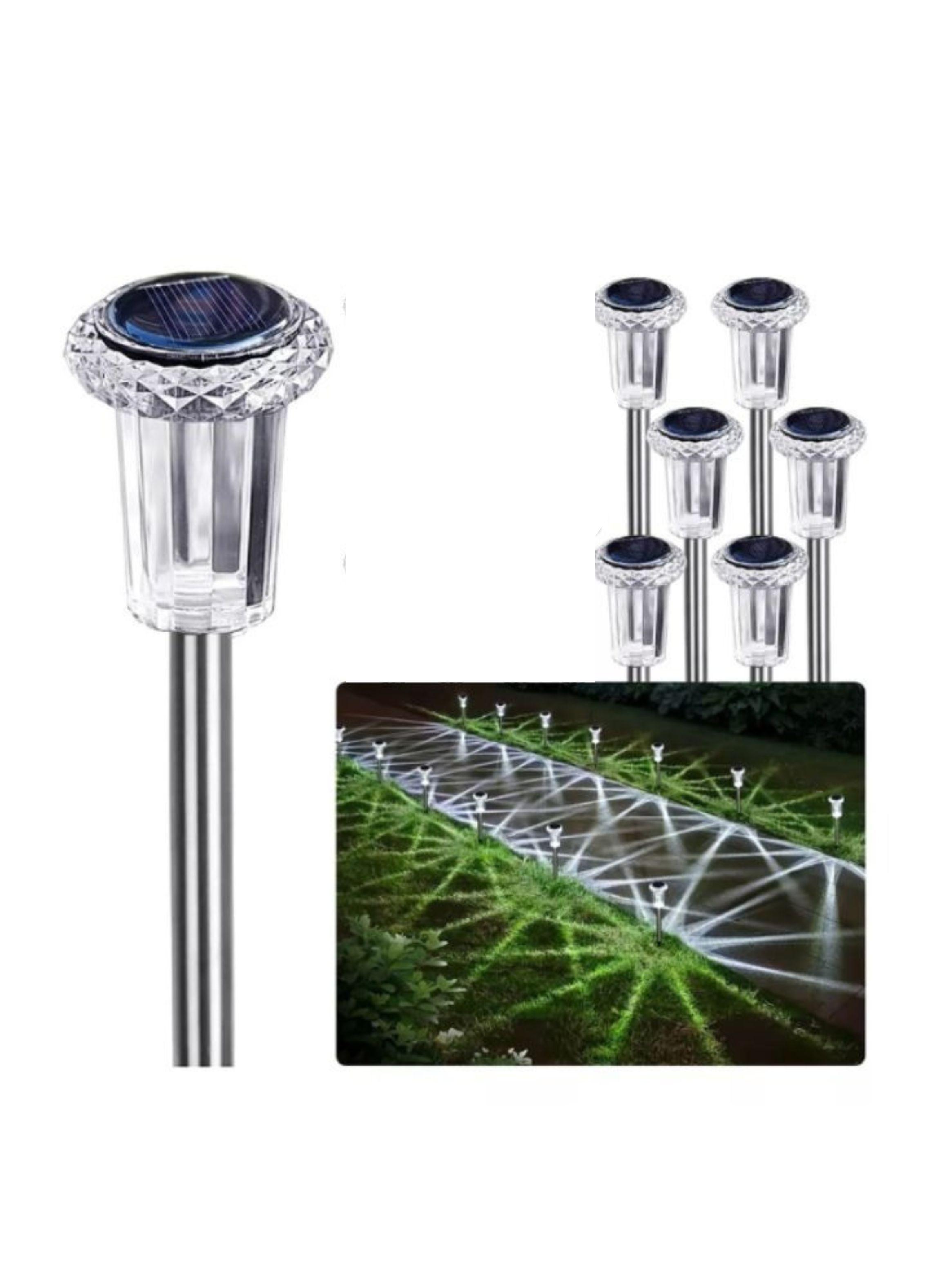 Pack 5 Luces Solares Jardín Estacas Led Exterior Impermeable-2